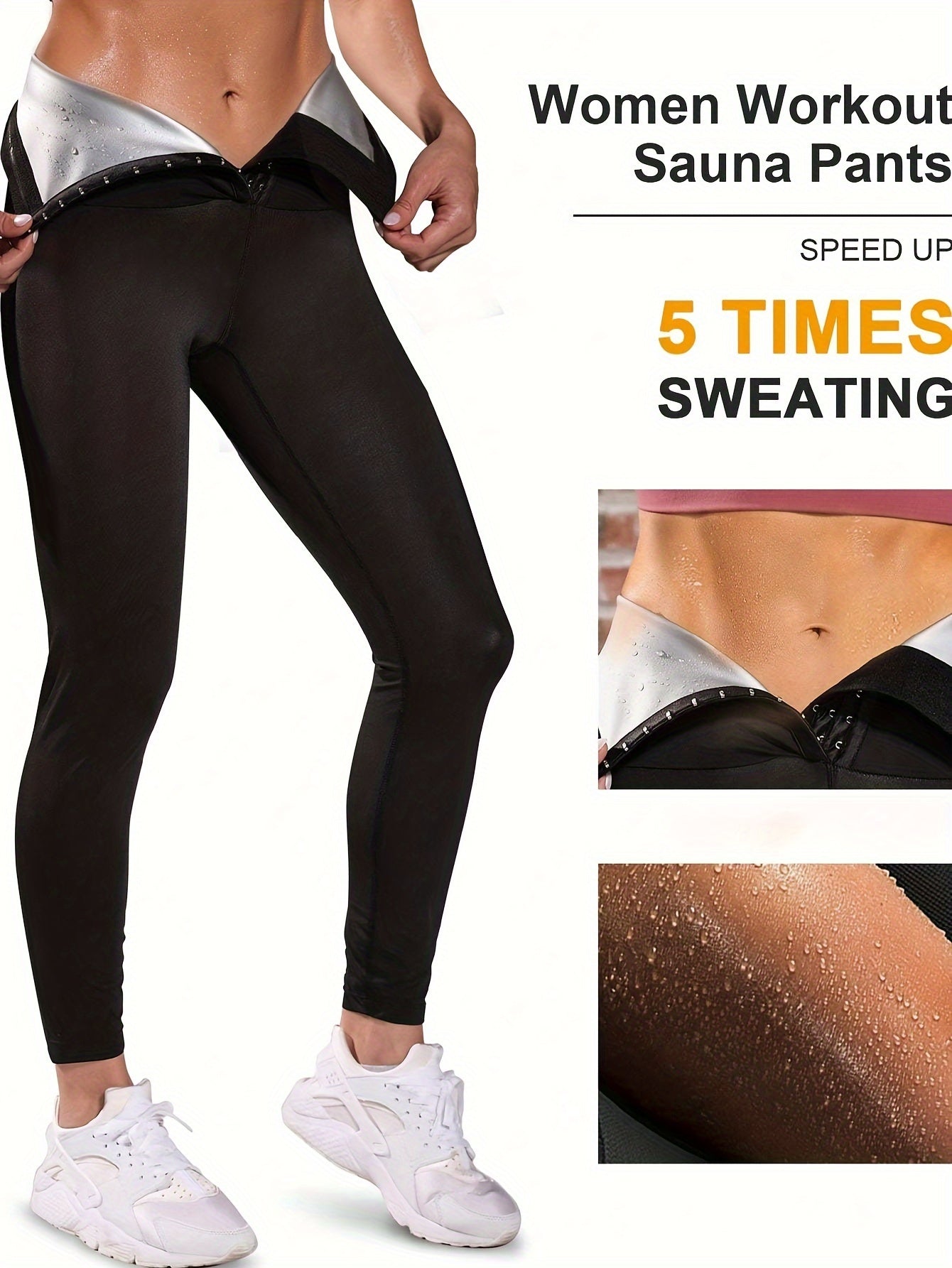 Nebility Women's Sauna Leggings High Waist Compression Fitness