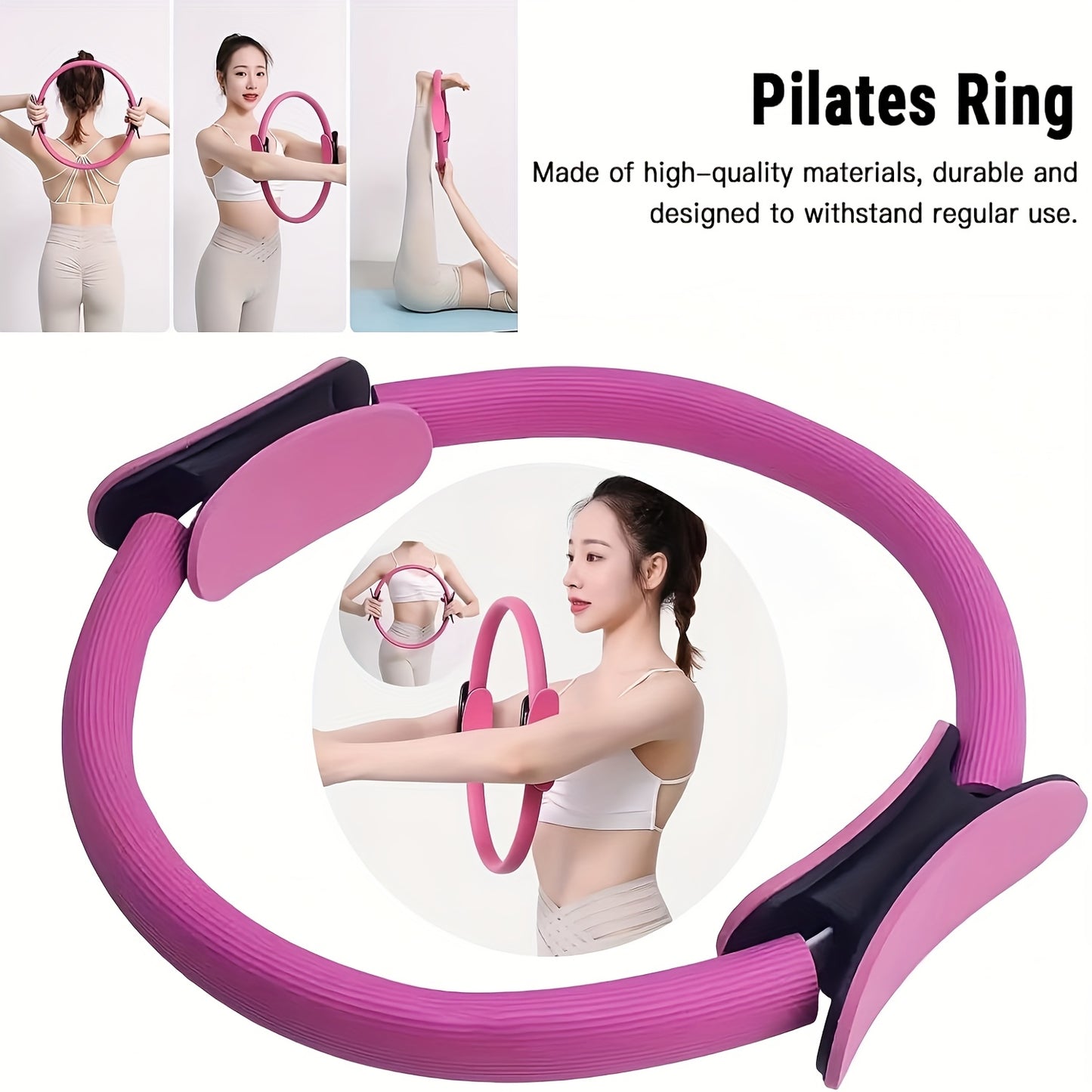 Yoga Fitness Set with Resistance Bands and Exercise Ball