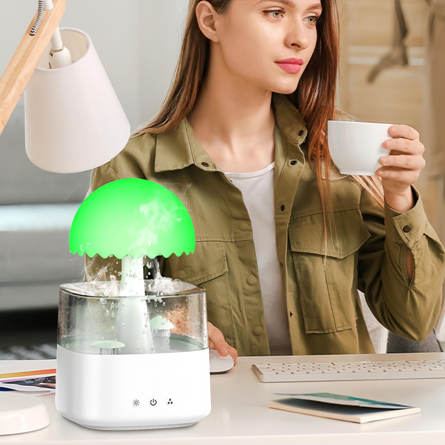 Spring Sale Rain Cloud Humidifier With Aromatherapy And Mood Light