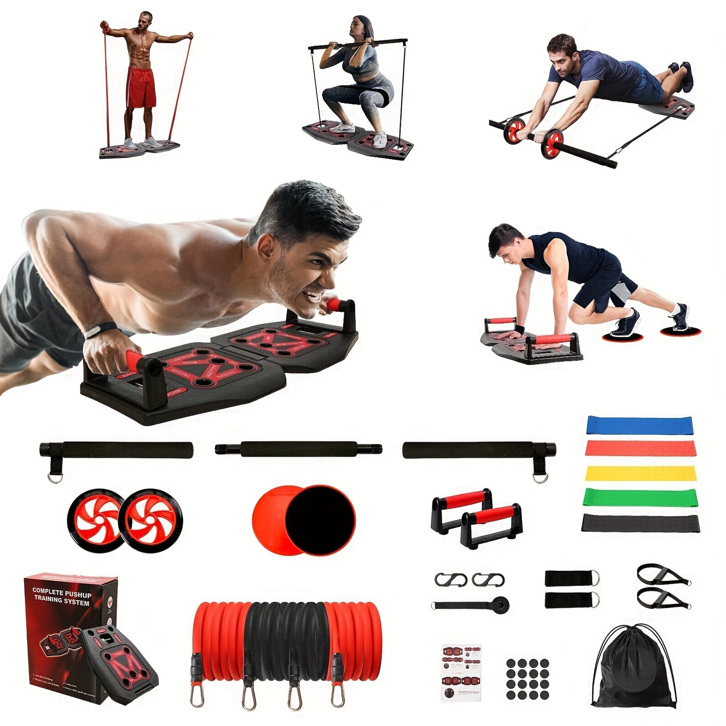 Revitalize Mind Body 9 In 1 PushUpBoard FitnessEquipmentKit