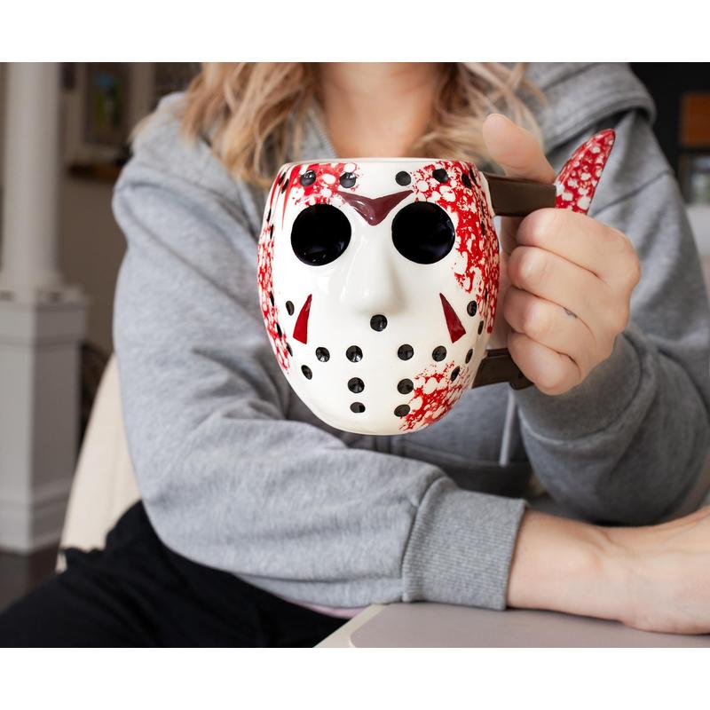 Silver Buffalo Jason Voorhees Mug 3D Sculpted Ceramic Coffee Cup