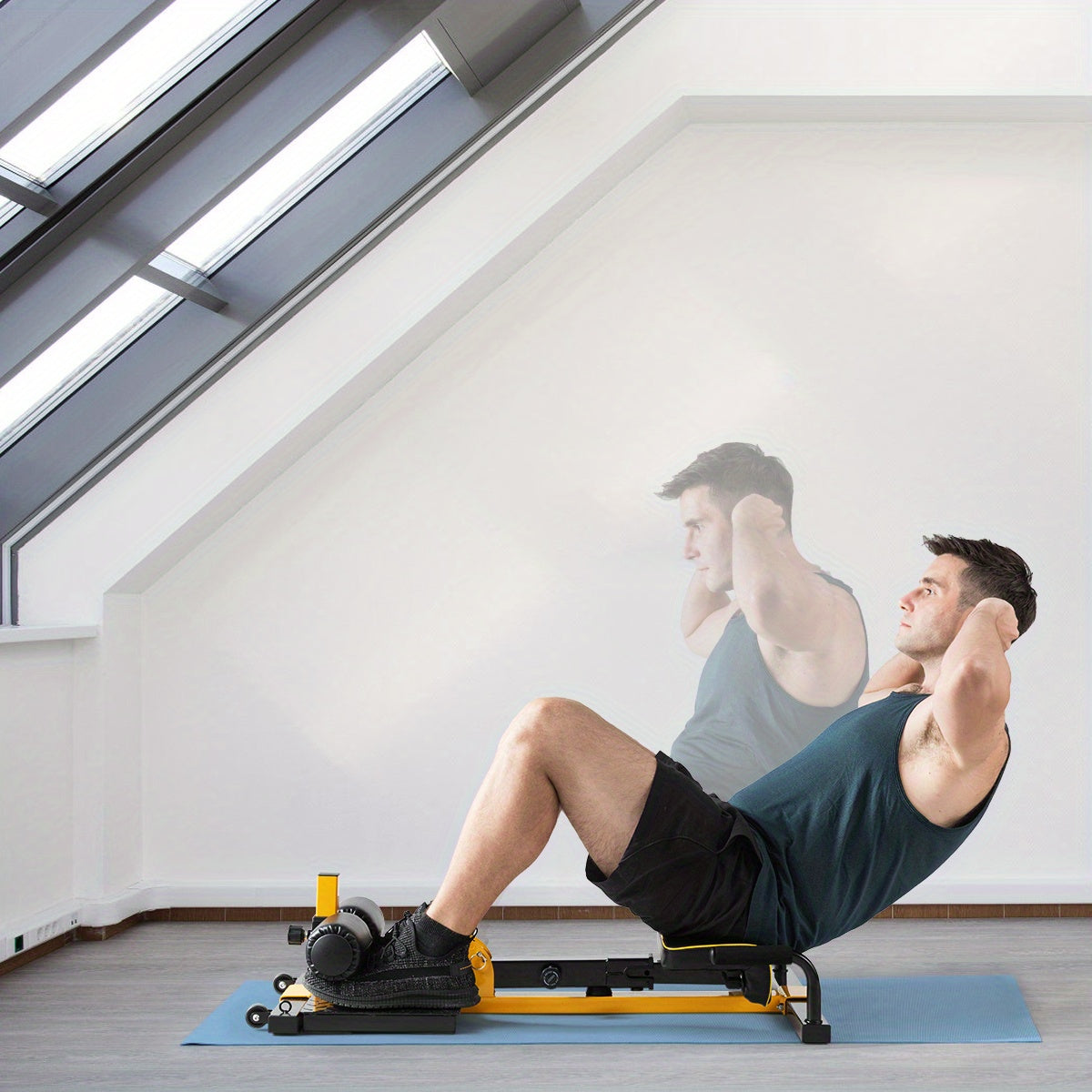 GOPLUS 8 In 1 Multifunctional Squat Machine Home Gym