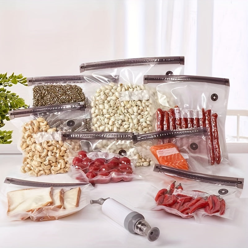 40pcs Vacuum Sealed Pockets, Reusable And Durable Food Storage Bags, Transparent Food Grade Storage Bags, Used For Meat, Fruits, Grains And Vegetables, Kitchen Storage Boxes And Storage, Kitchen Accessories - Revitalize Mind Body