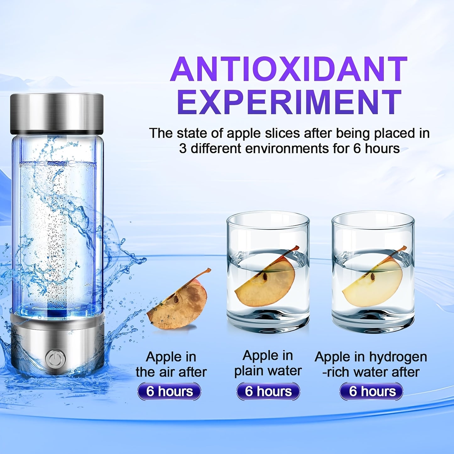 QOOSEA Hydrogen Water Bottle Generator PEM Electrolysis