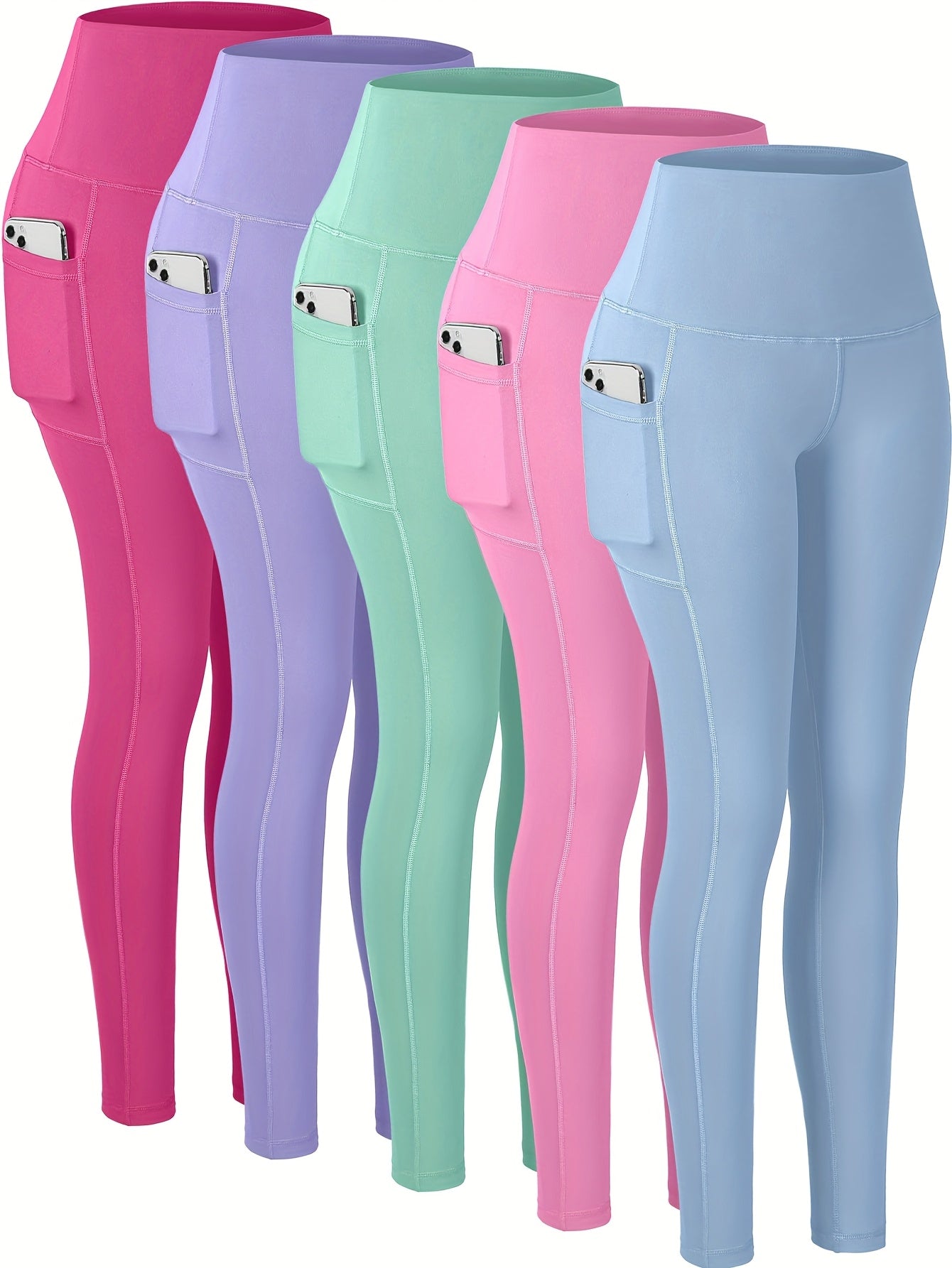 Pro-Fit Women's High Waist Breathable Yoga Pants with Pockets