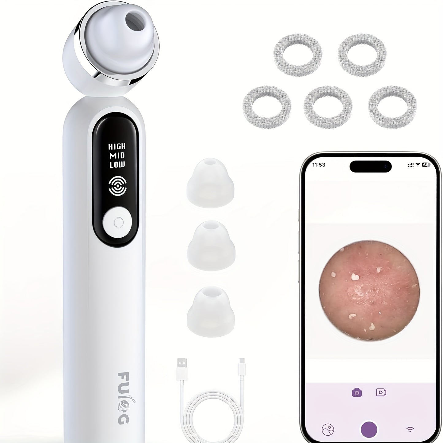 Revitalize Mind Body 3 In 1 Blackhead Remover 1080P Camera