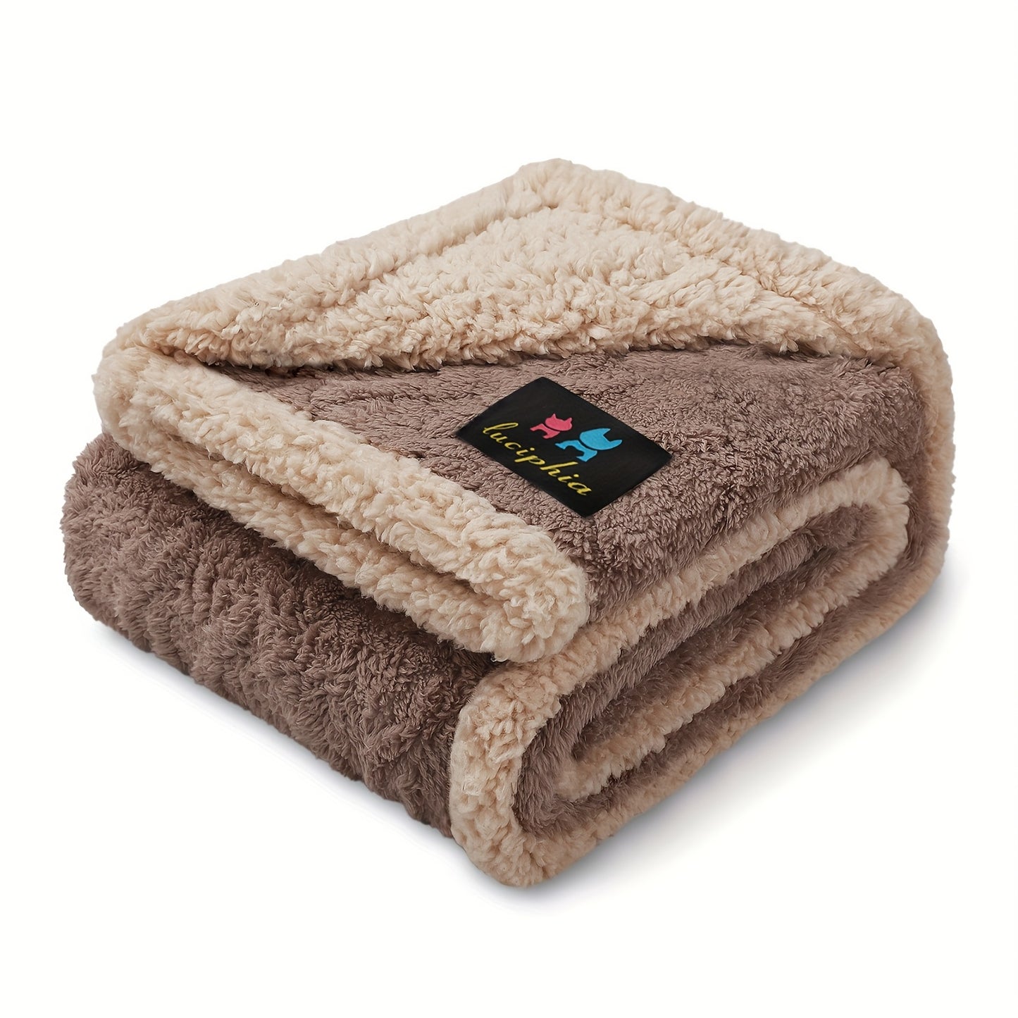 Liquid Pee Proof Pet Blanket With Reversible Sherpa Fleece - Revitalize Mind Body
