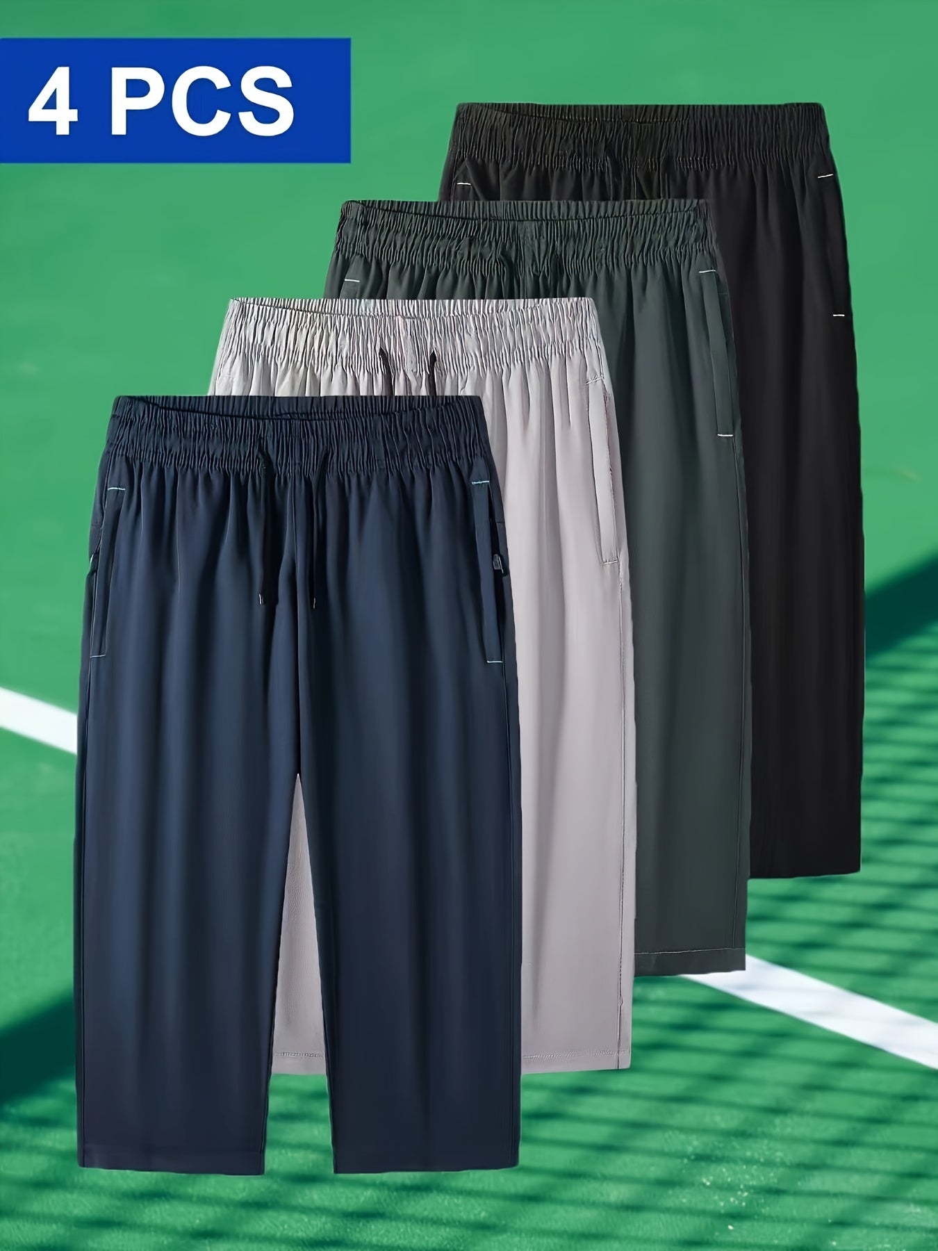 Casual Sports Cropped Pants For Men - Trendy Fashion Essentials
