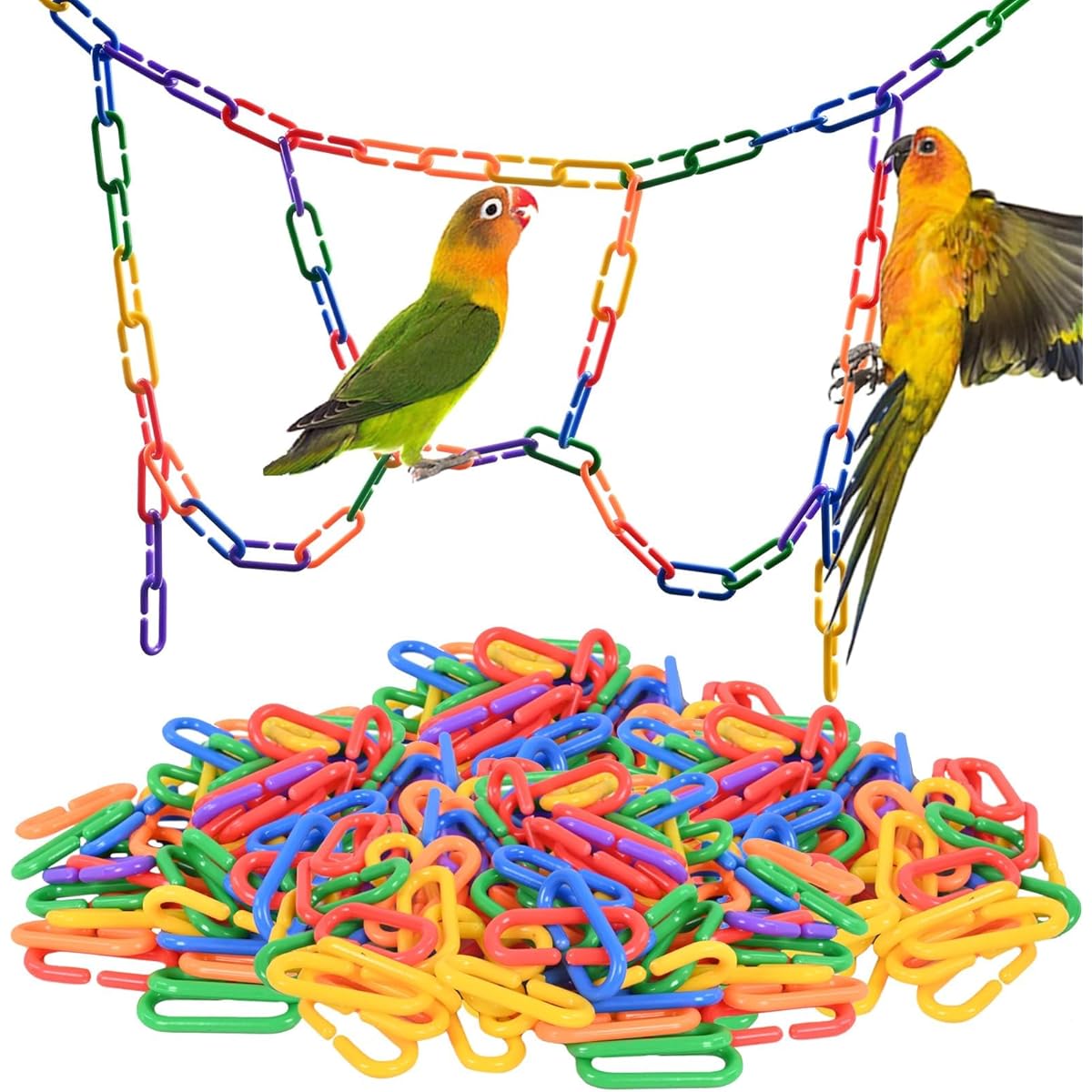 Sukh Rainbow C Links Cage Hardware 250pcs for Small Birds