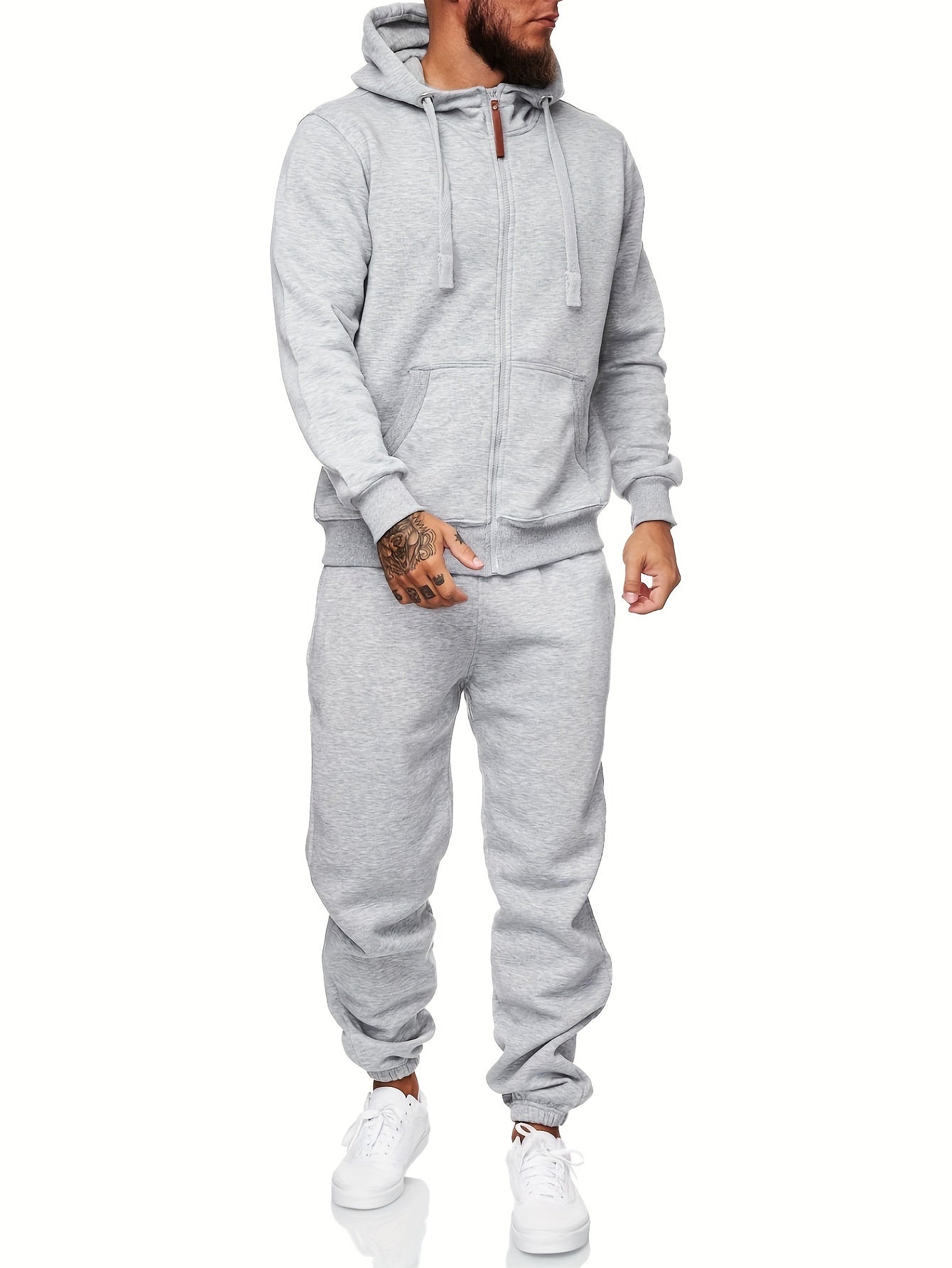 Sweatsuits For Men 2pcs Sets Men'S Tracksuit Set Leisure Suits Sweat Jackets Athletic Jogging Suits Casual Outfits - Revitalize Mind Body