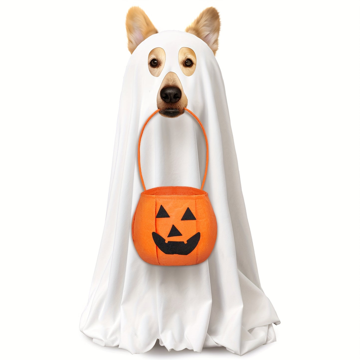 Ghost Dog Costume Set Two Pack For Halloween Pets Cosplay