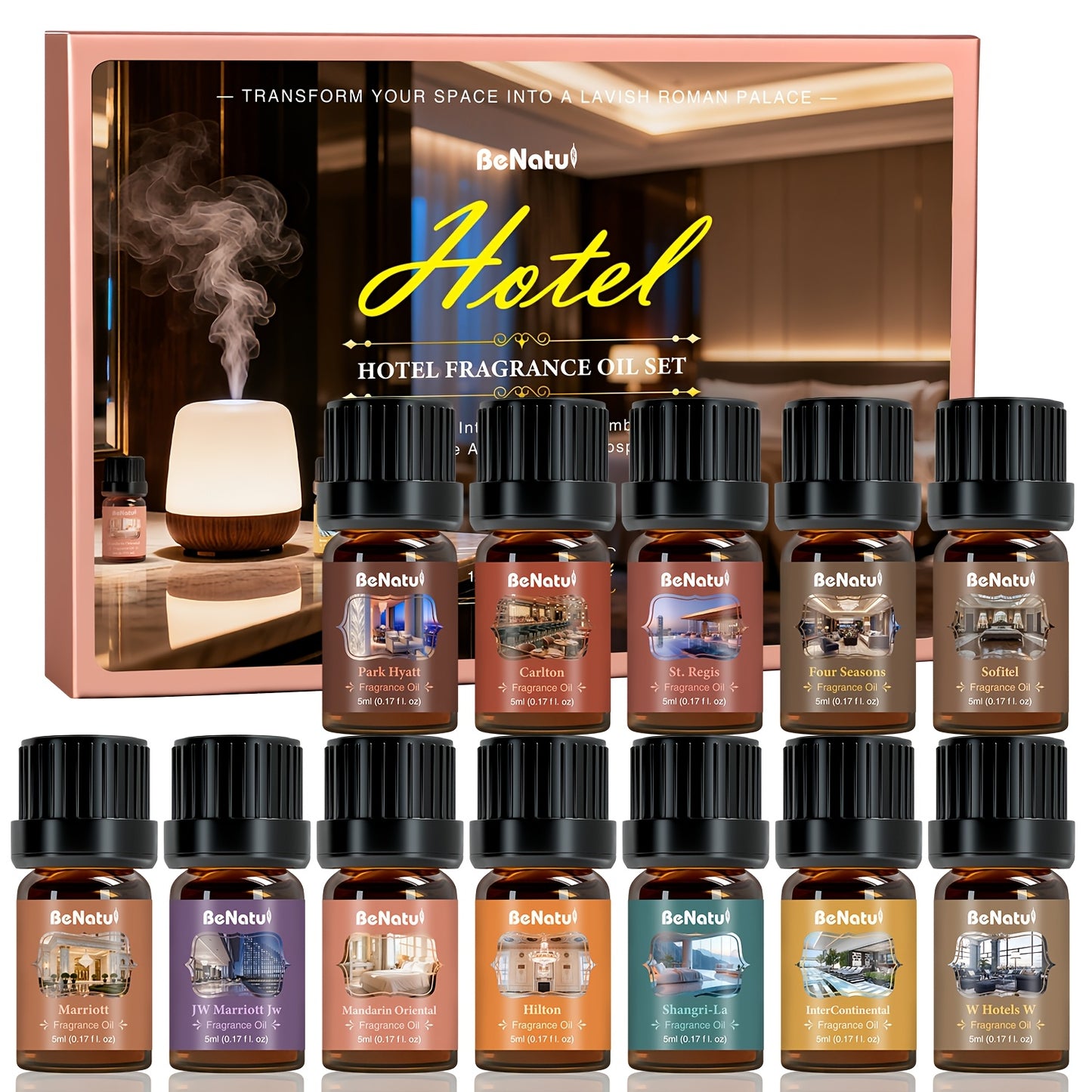 Beach Themed Essential Oil Set For Diffuser And Candles