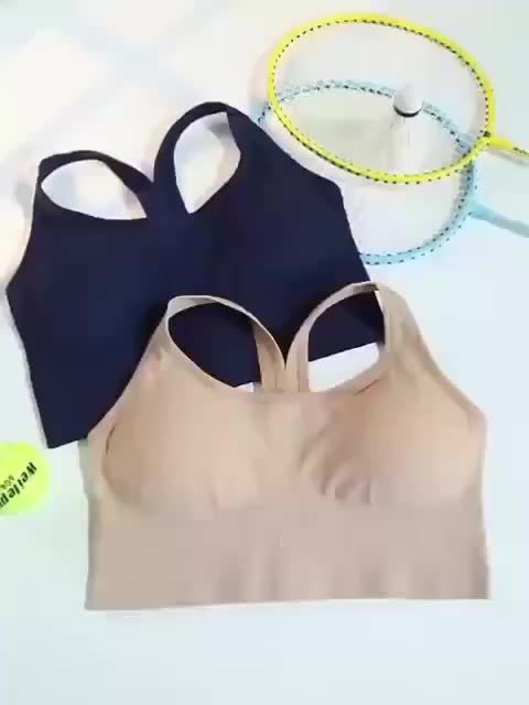 Women High Support Wireless Sports Bra With Removable Pads