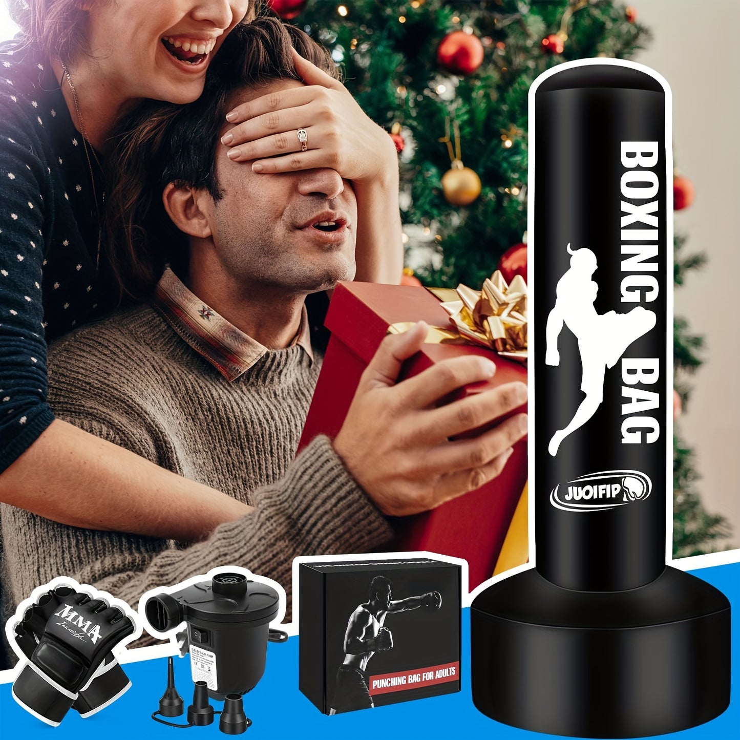 Freestanding Punching Bag With Stand For Adults Training