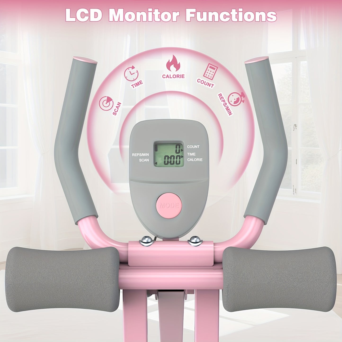 RMB Adjustable Foldable Abdominal Trainer With LCD Display