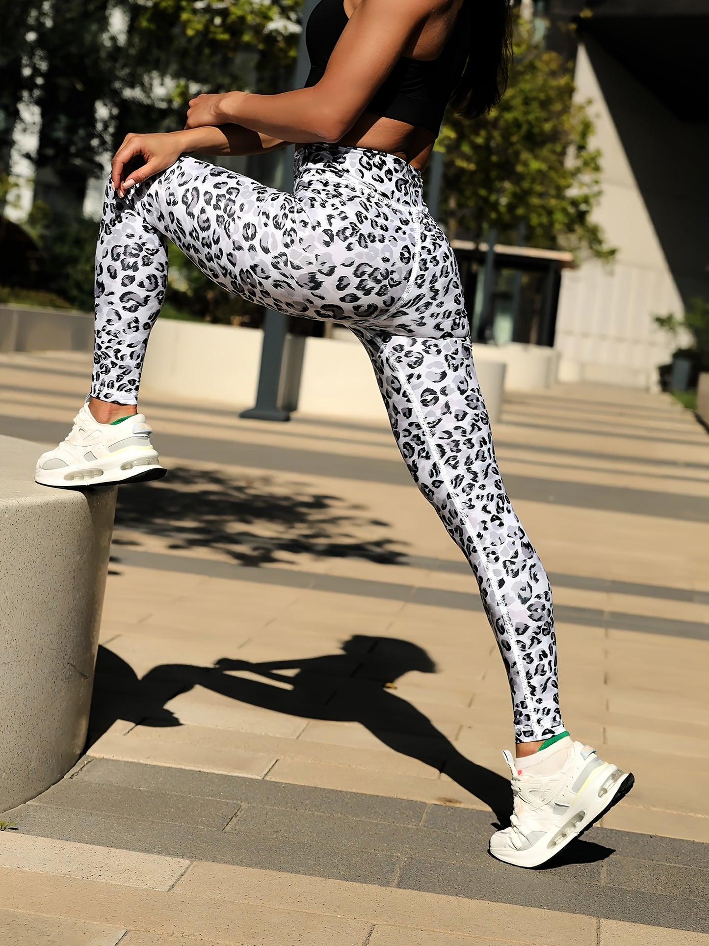 Leopard Print High-Waisted Butt-Lifting Leggings For Women