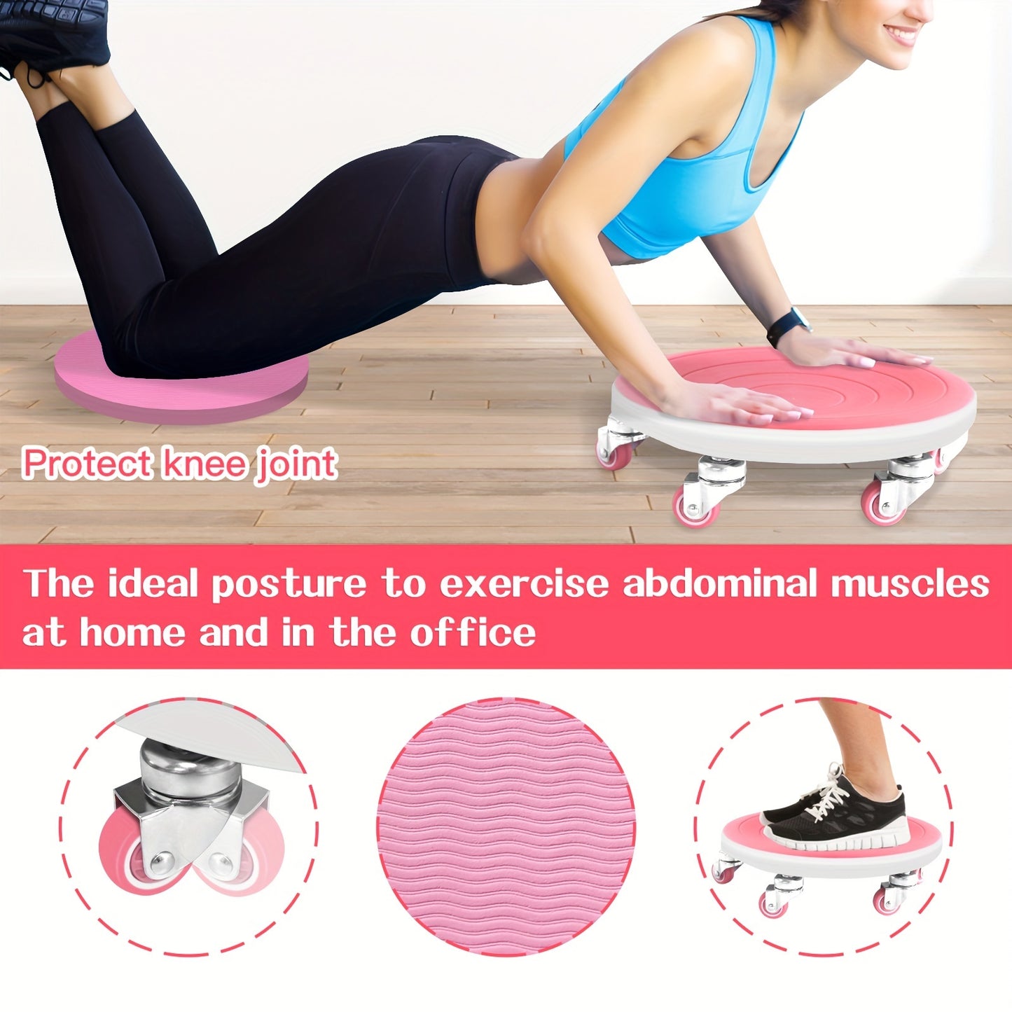 RMB Silent Abdominal Rollers For Home Gym Core Workout