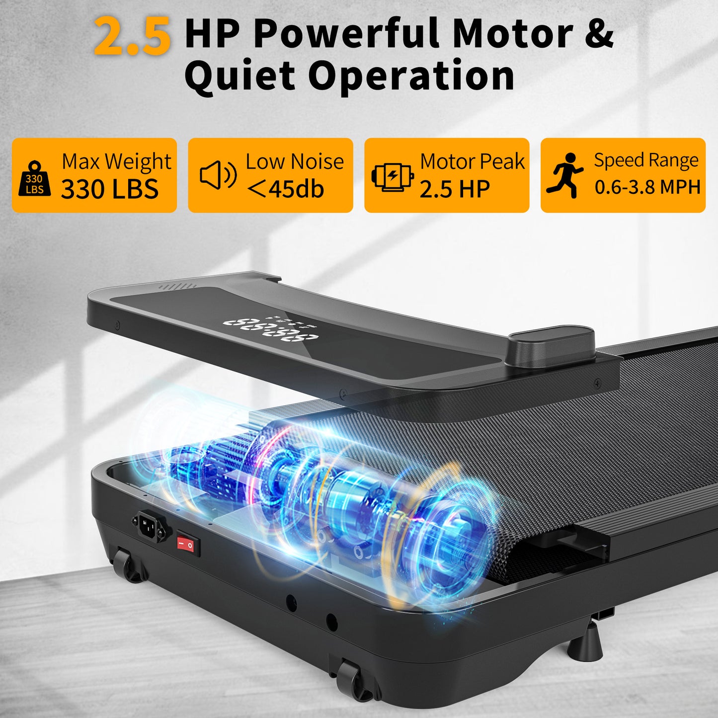 Upreign 3 In 1 Portable Treadmill Walking Pad With Incline