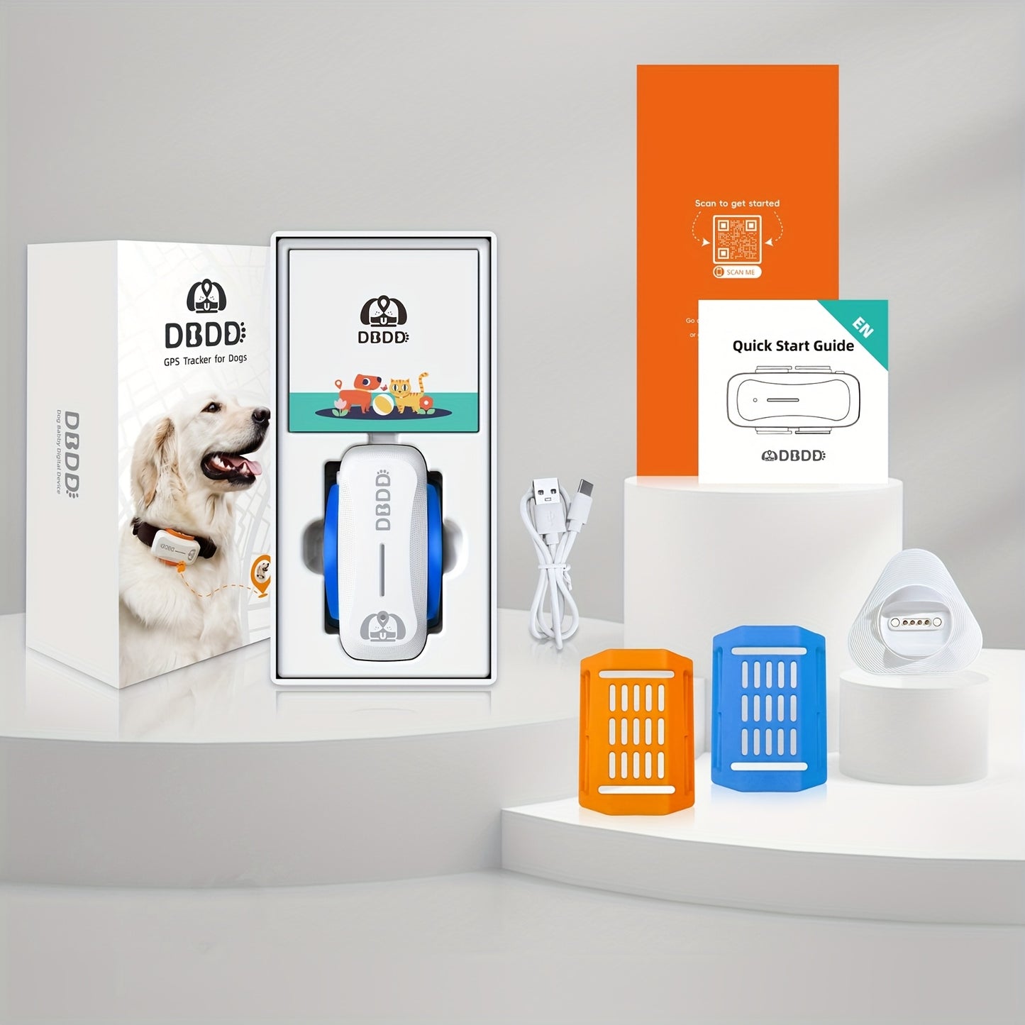 DBDD Dog GPS Tracker Pro Real Time Location and Health