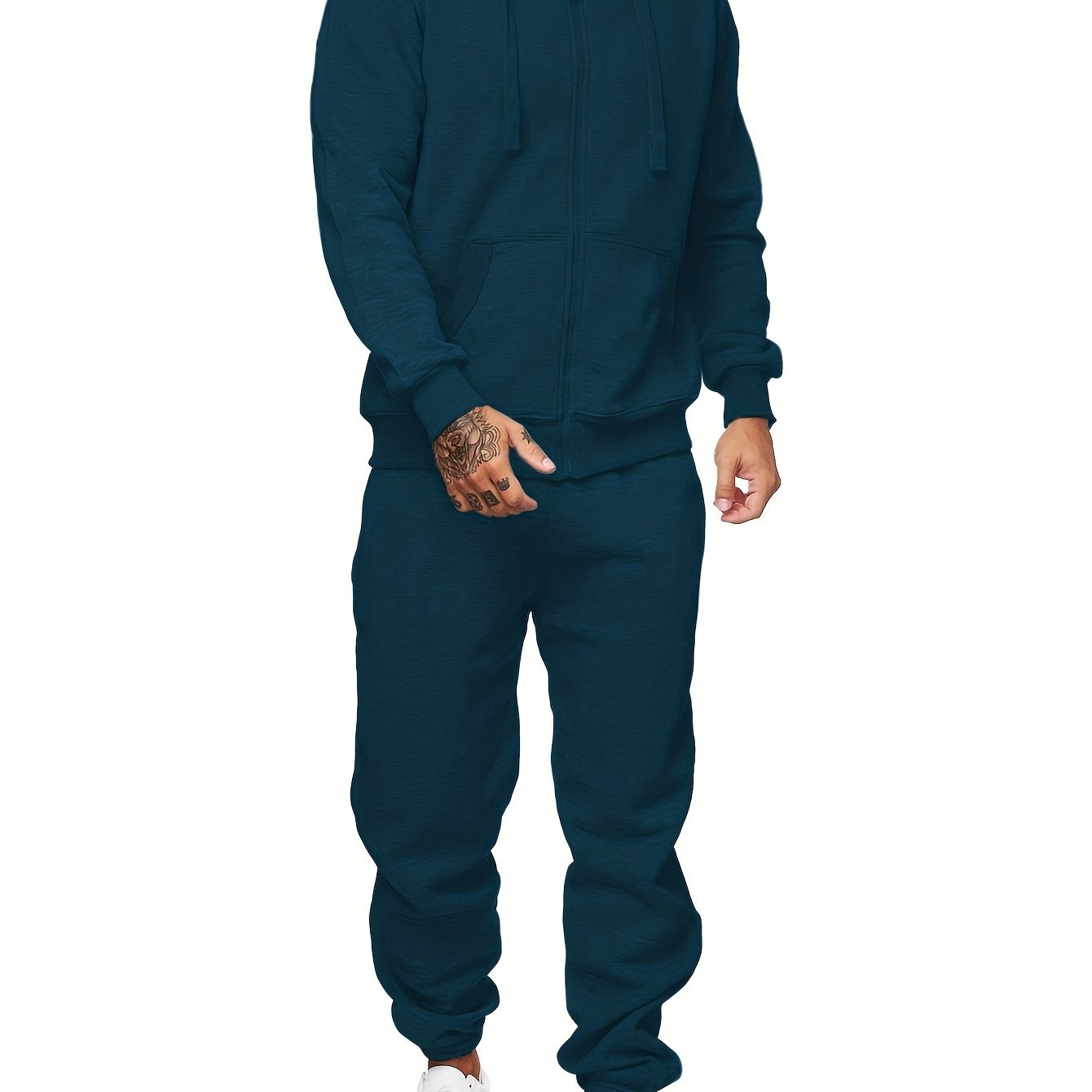 Sweatsuits For Men 2pcs Sets Men'S Tracksuit Set Leisure Suits Sweat Jackets Athletic Jogging Suits Casual Outfits - Revitalize Mind Body