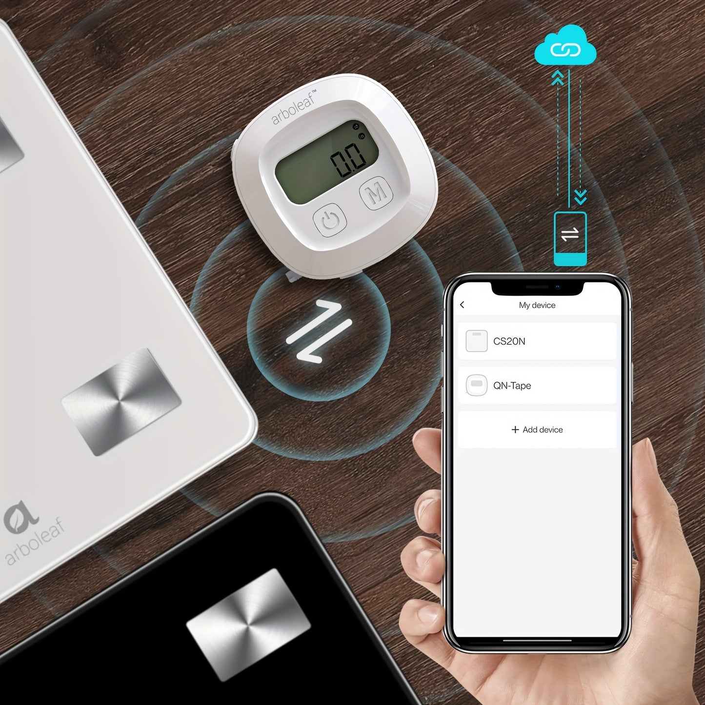 Arboleaf Smart Electric Tape Measure for Fitness Tracking