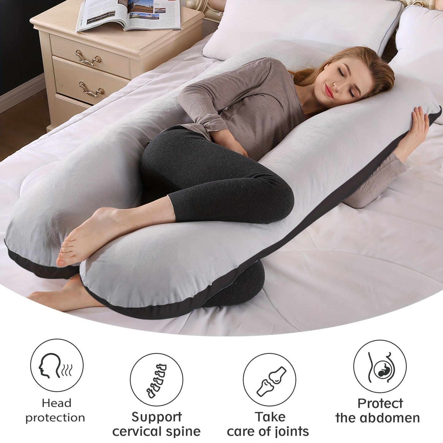 WNDY'S DREAM Body Pillow for Whole Body Support and Comfort