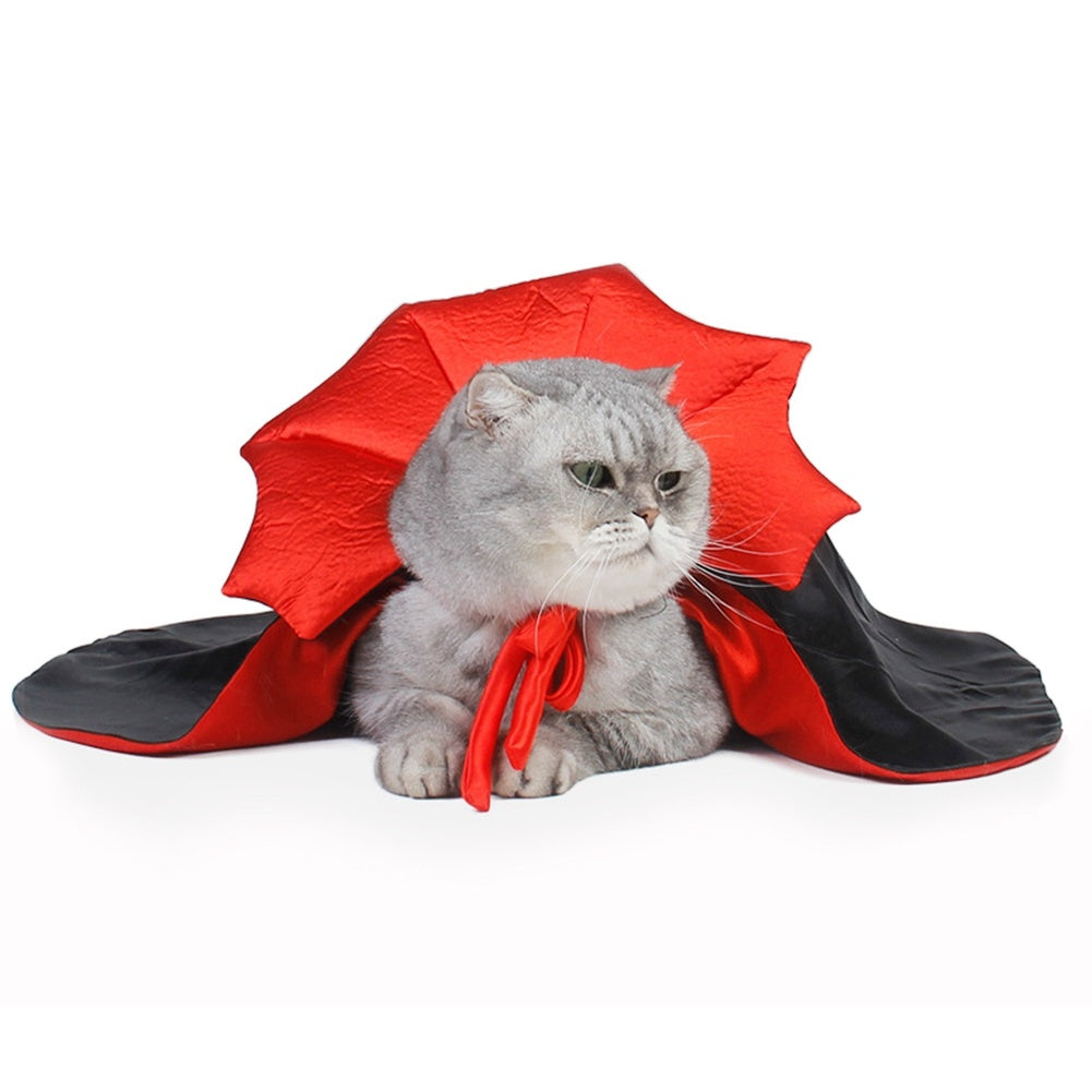Halloween Pet Vampire Cloak Costume For Cats And Dogs