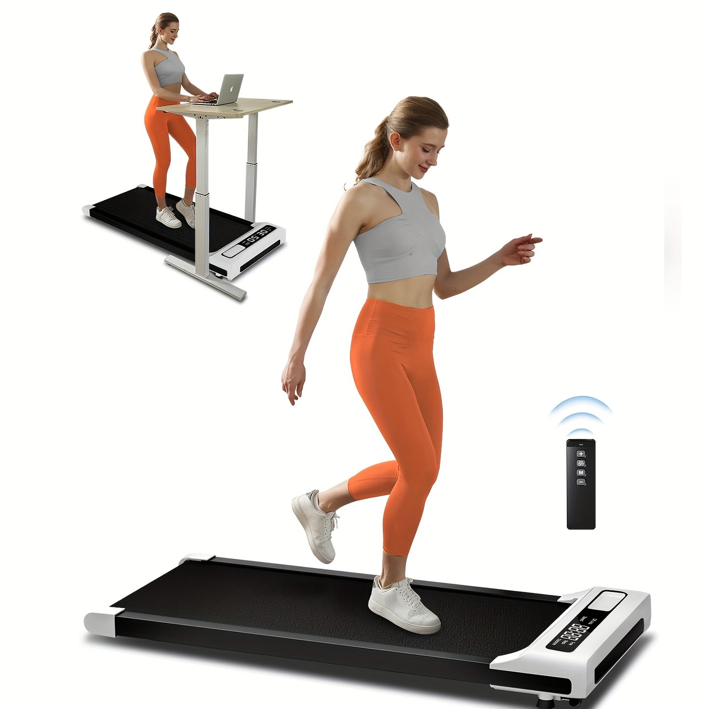 Walking Pad 4in 1 for Walking And Jogging, Under Desk Treadmill for Home Office, Portable Walking Pad Treadmill Under Desk, Desk Treadmill In LED Display, Best for Christmas, Perfect for Thanksgiving - Revitalize Mind Body