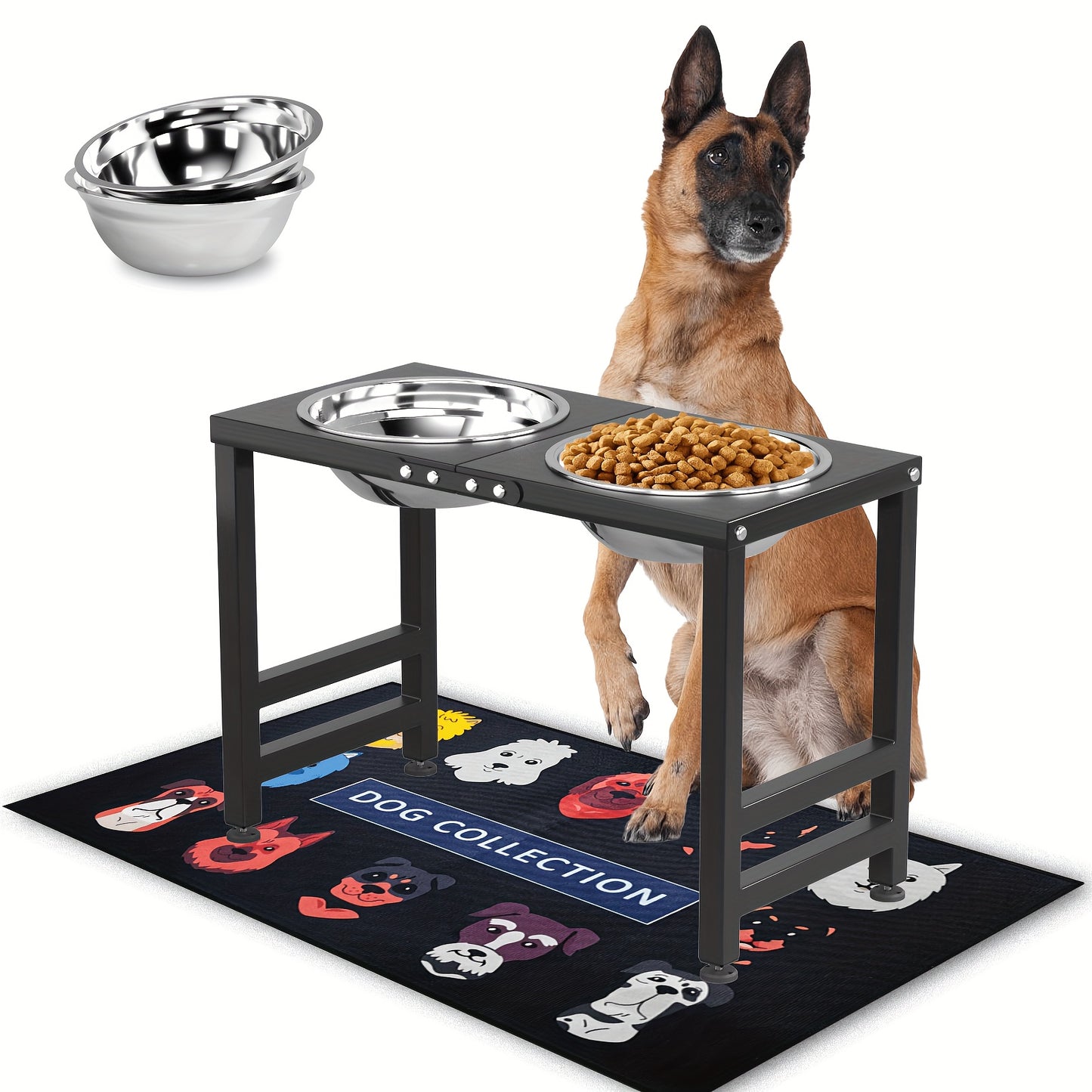 ADENGL Elevated Dog Bowl Stand For Large Dogs For Pets