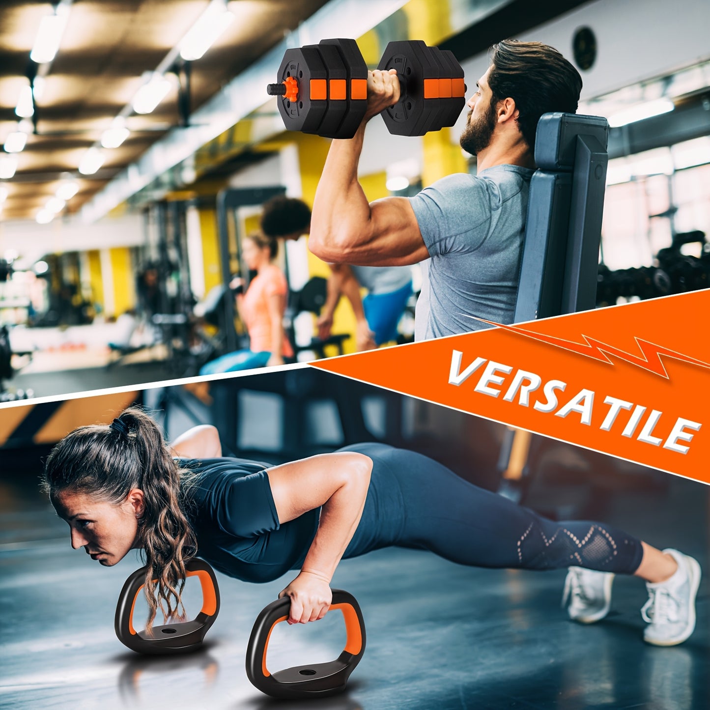 Fixtech Adjustable Weights Dumbbells Set For Home Fitness