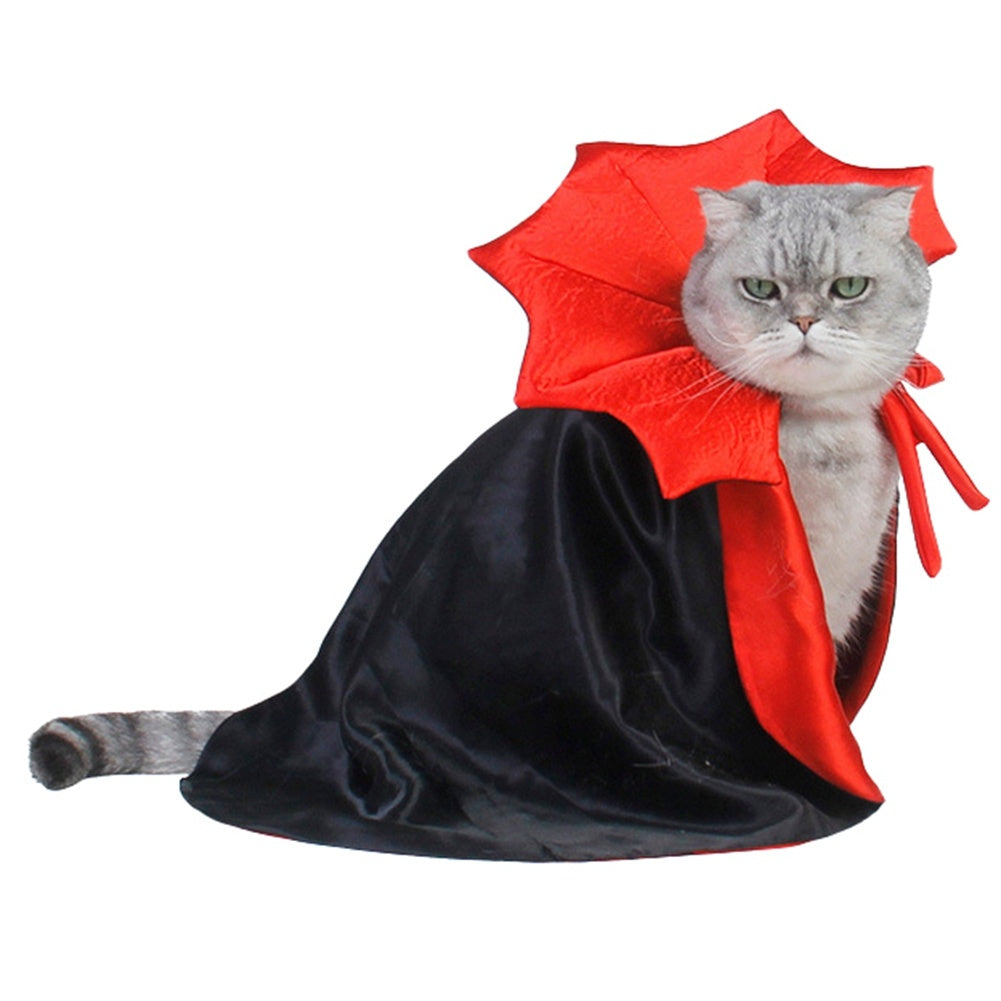 Halloween Pet Vampire Cloak Costume For Cats And Dogs