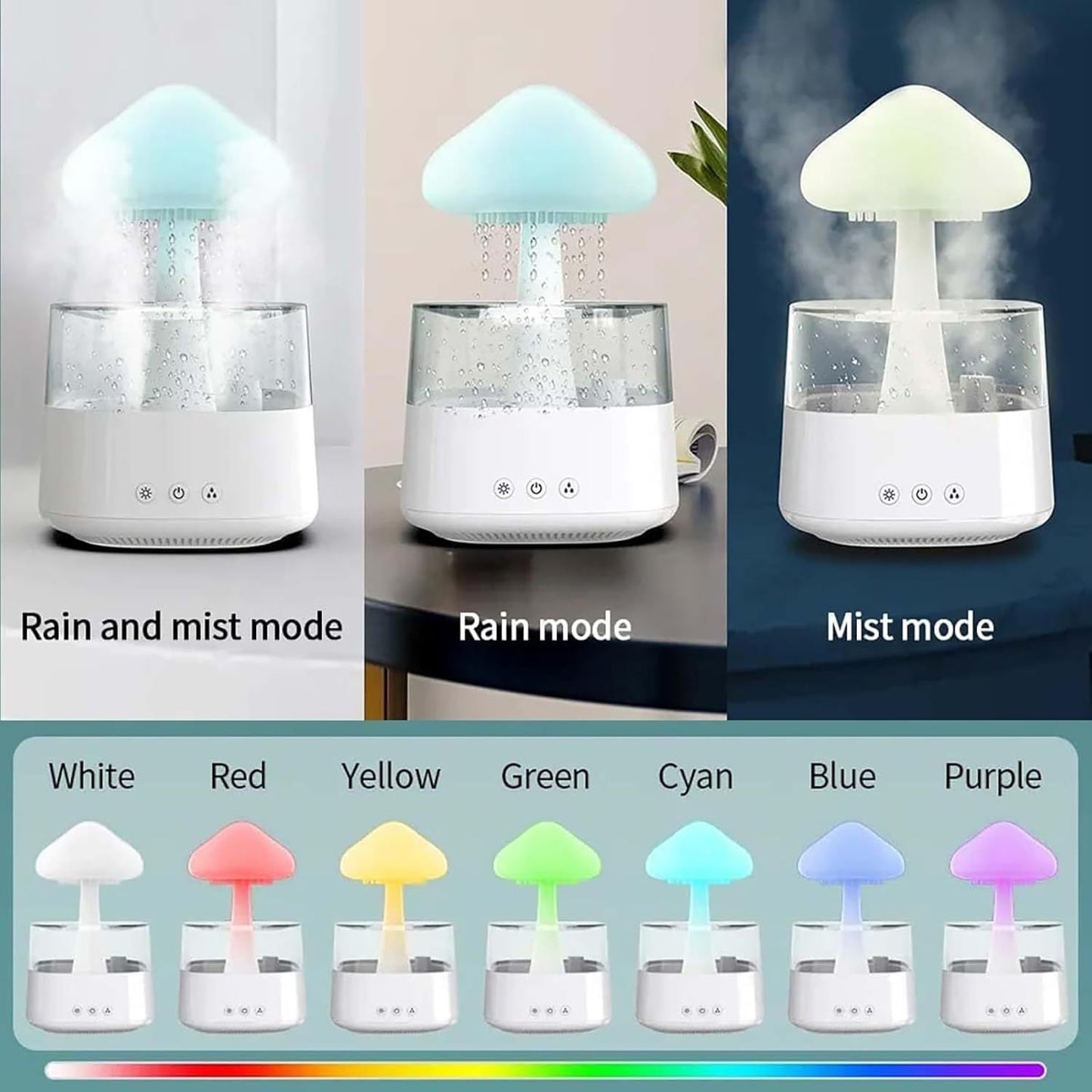 Spring Sale Rain Cloud Humidifier With Aromatherapy And Mood Light