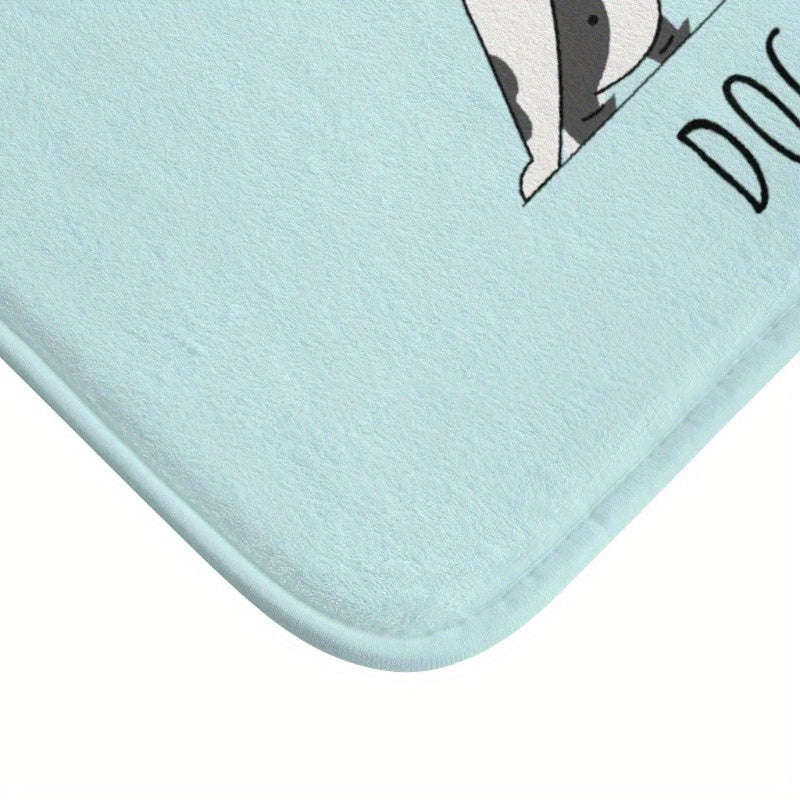 Downward Facing Dog Yoga Bath Mat for Home Practice