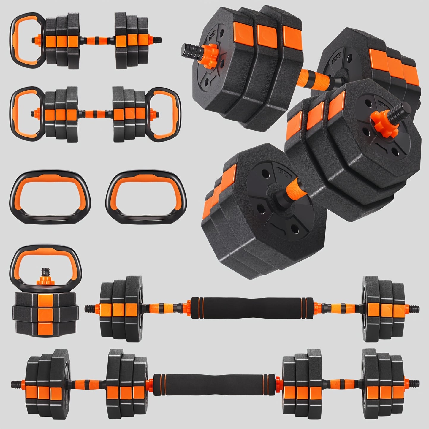 Fixtech Adjustable Weights Dumbbells Set For Home Fitness