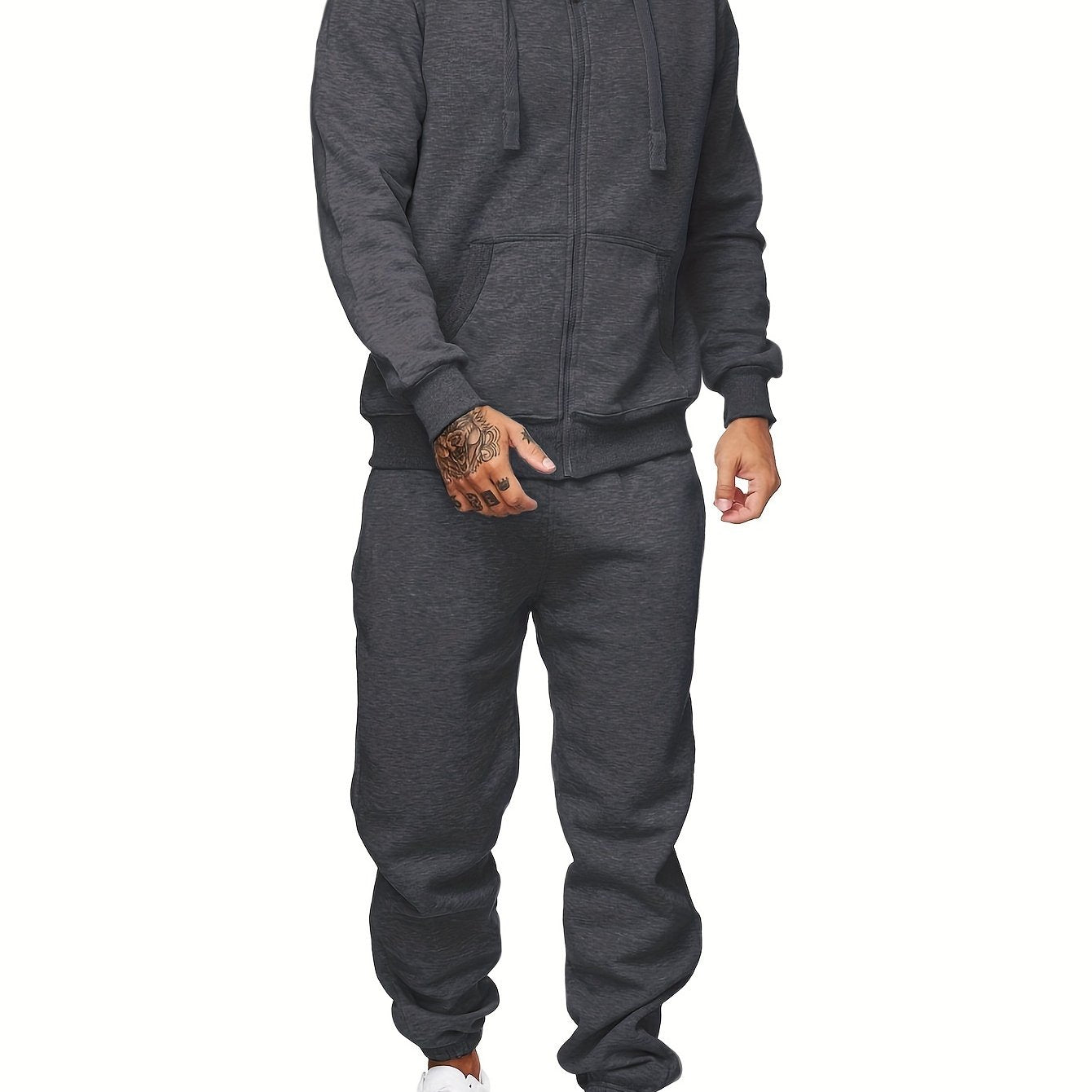 Sweatsuits For Men 2pcs Sets Men'S Tracksuit Set Leisure Suits Sweat Jackets Athletic Jogging Suits Casual Outfits - Revitalize Mind Body