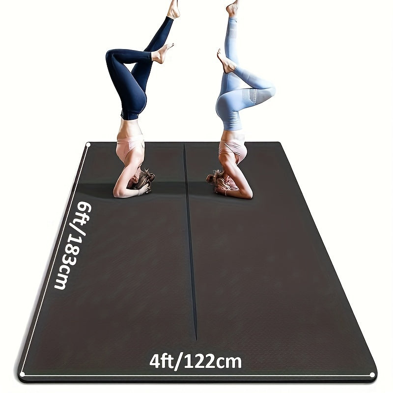 Double-Sided Non-Slip TPE Yoga Mat With Alignment Line