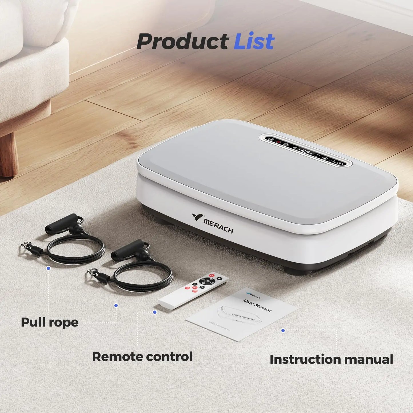 MERACH Vibration Plate Exercise Machine for Whole Body Workout - Revitalize Mind Body