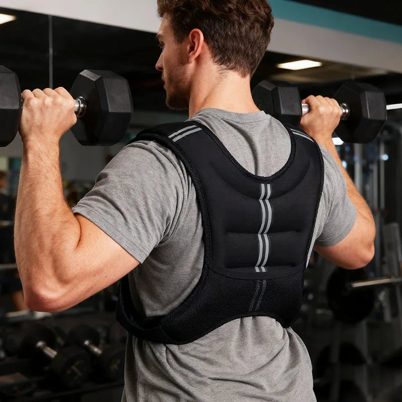 Weight Vest With Reflective Stripe For Workout And Running - Revitalize Mind Body