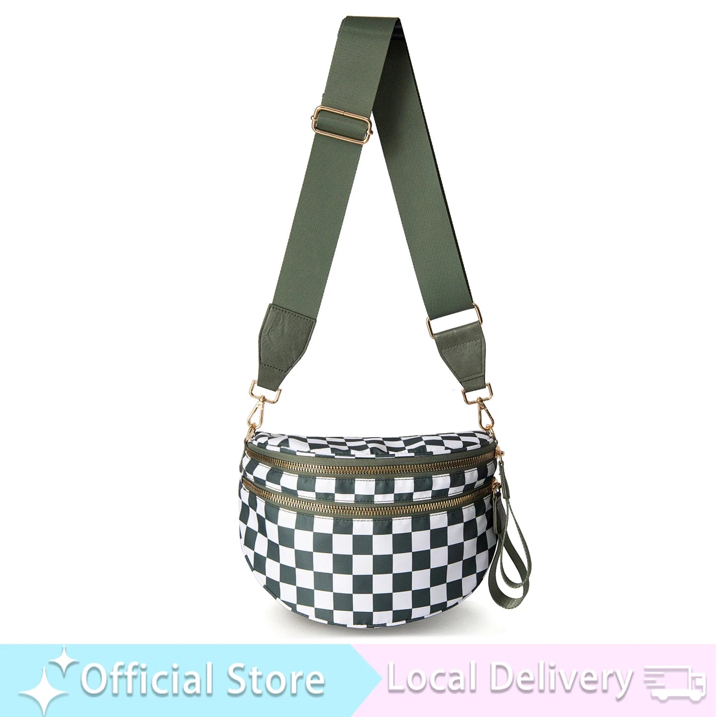 Doyogicn Iris Leopard Nylon Bum Bag Fanny Pack Everyday Essentials - Revitalize Mind Body