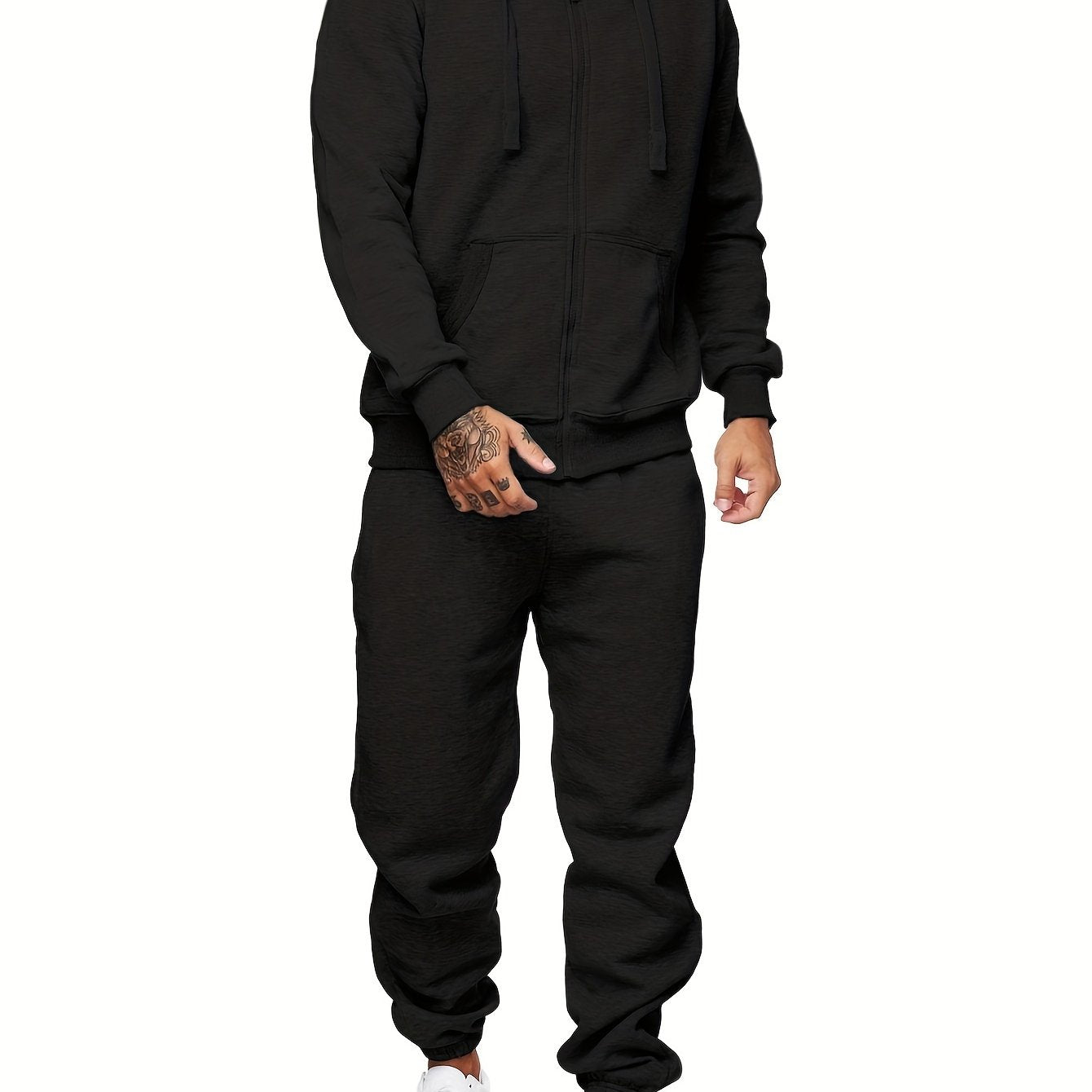 Sweatsuits For Men 2pcs Sets Men'S Tracksuit Set Leisure Suits Sweat Jackets Athletic Jogging Suits Casual Outfits - Revitalize Mind Body