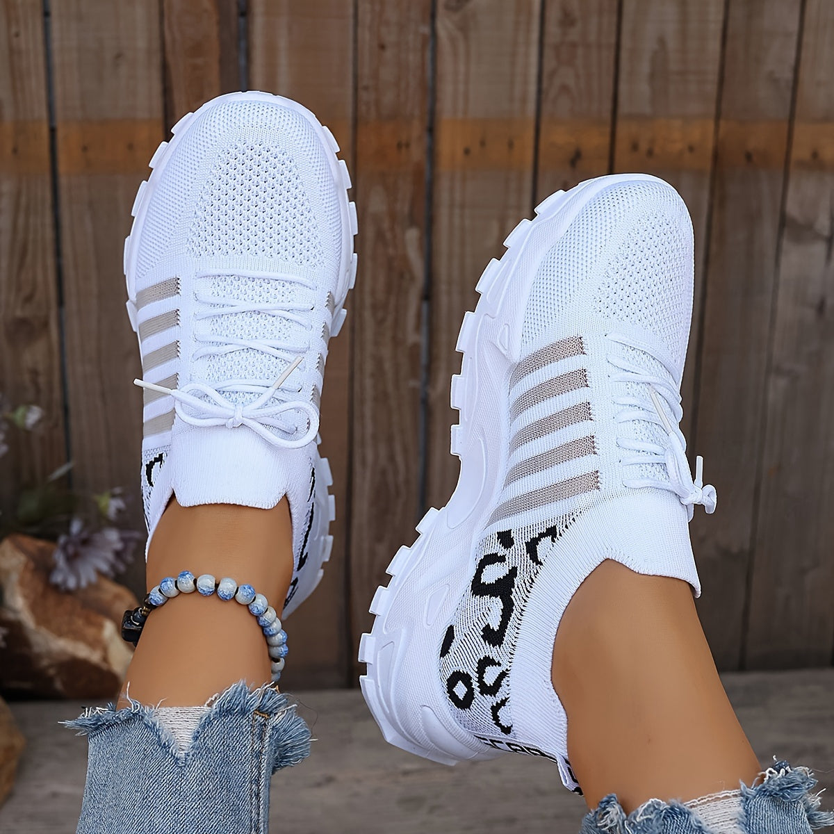 Women's Breathable Mesh Sports Shoes by Lightweight Brand