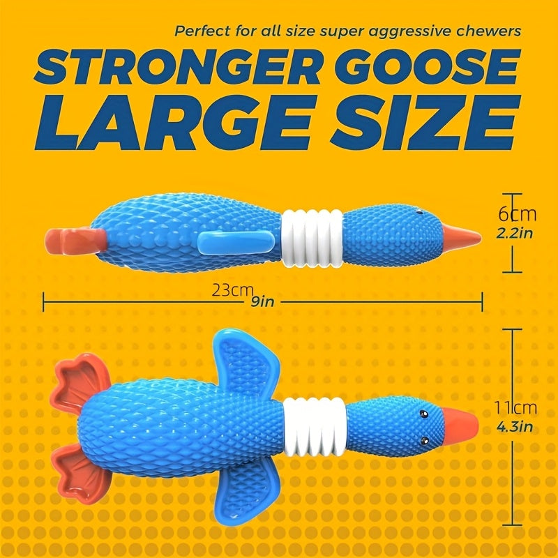 SHARLOVY Nylon Goose Dog Toys For Aggressive Chewers