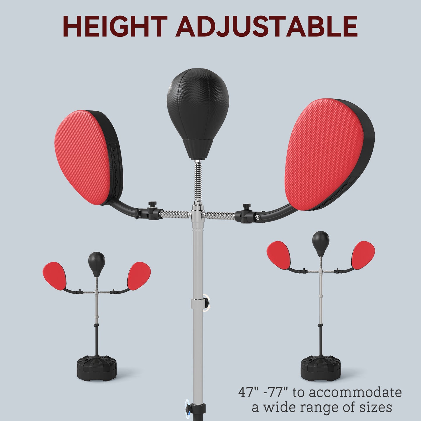 SOOZIER 3-In-1 Boxing Bag With Stand And Target Arms