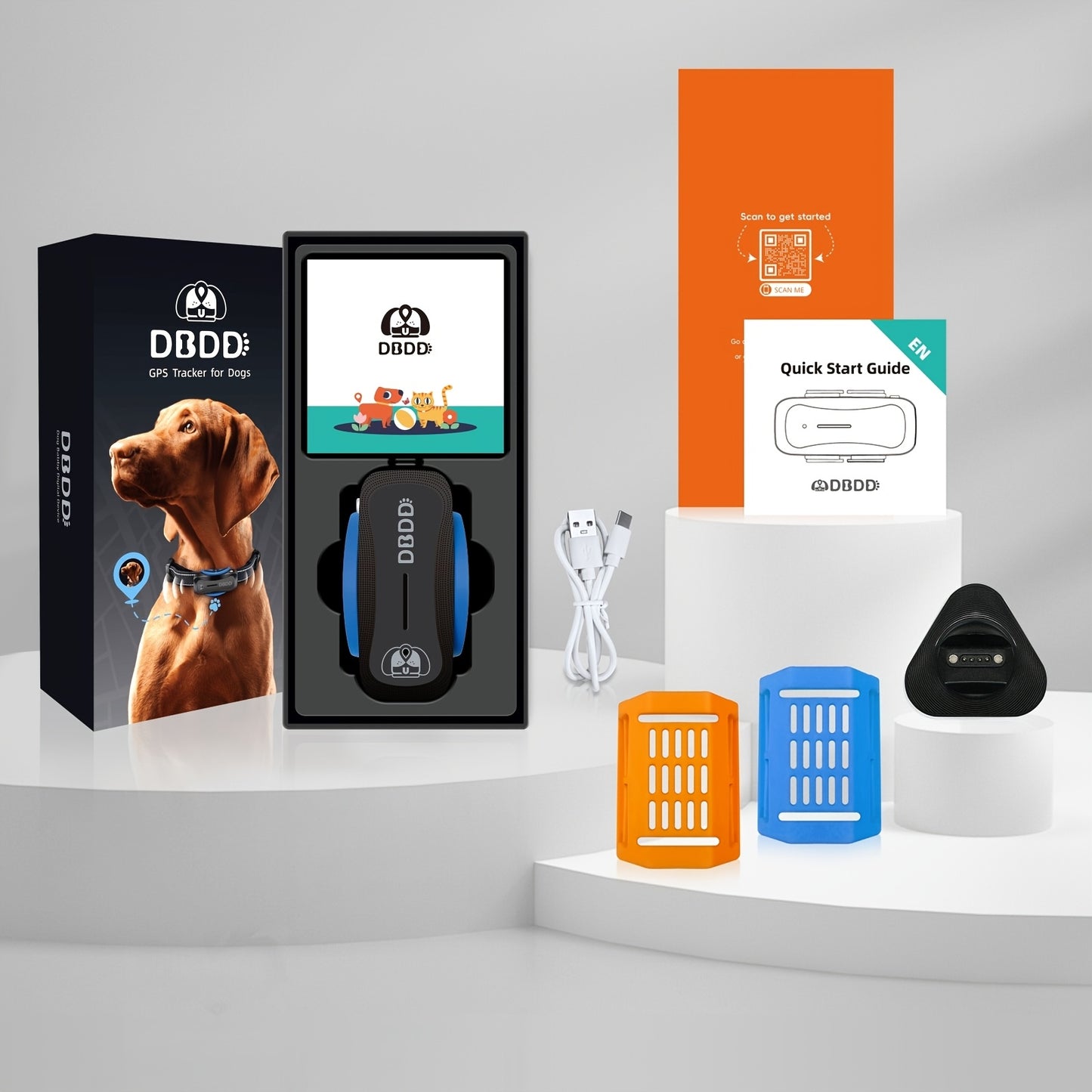 DBDD Dog GPS Tracker Pro Real Time Location and Health