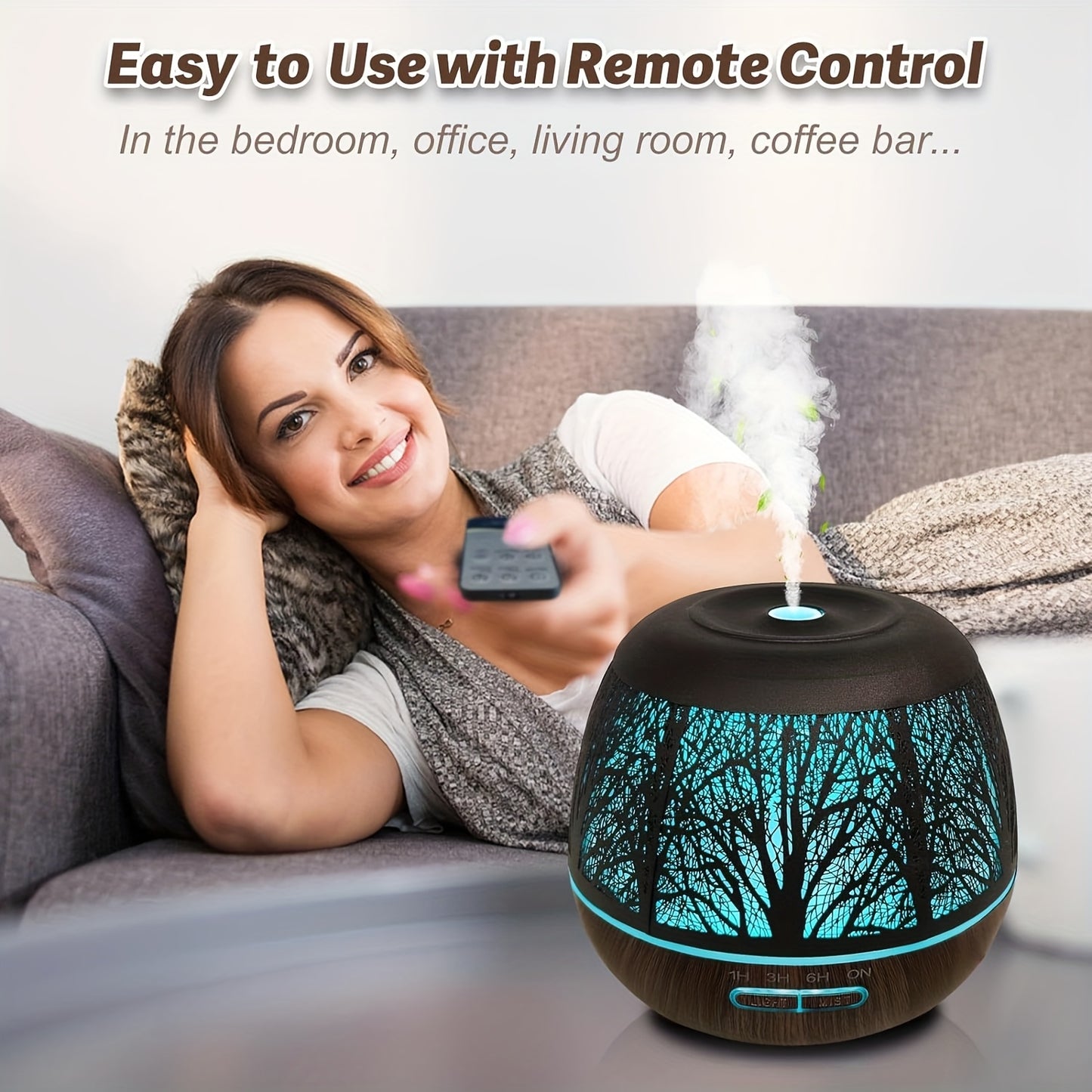 Large Capacity Metal Diffuser with Remote Control by Manufacturer