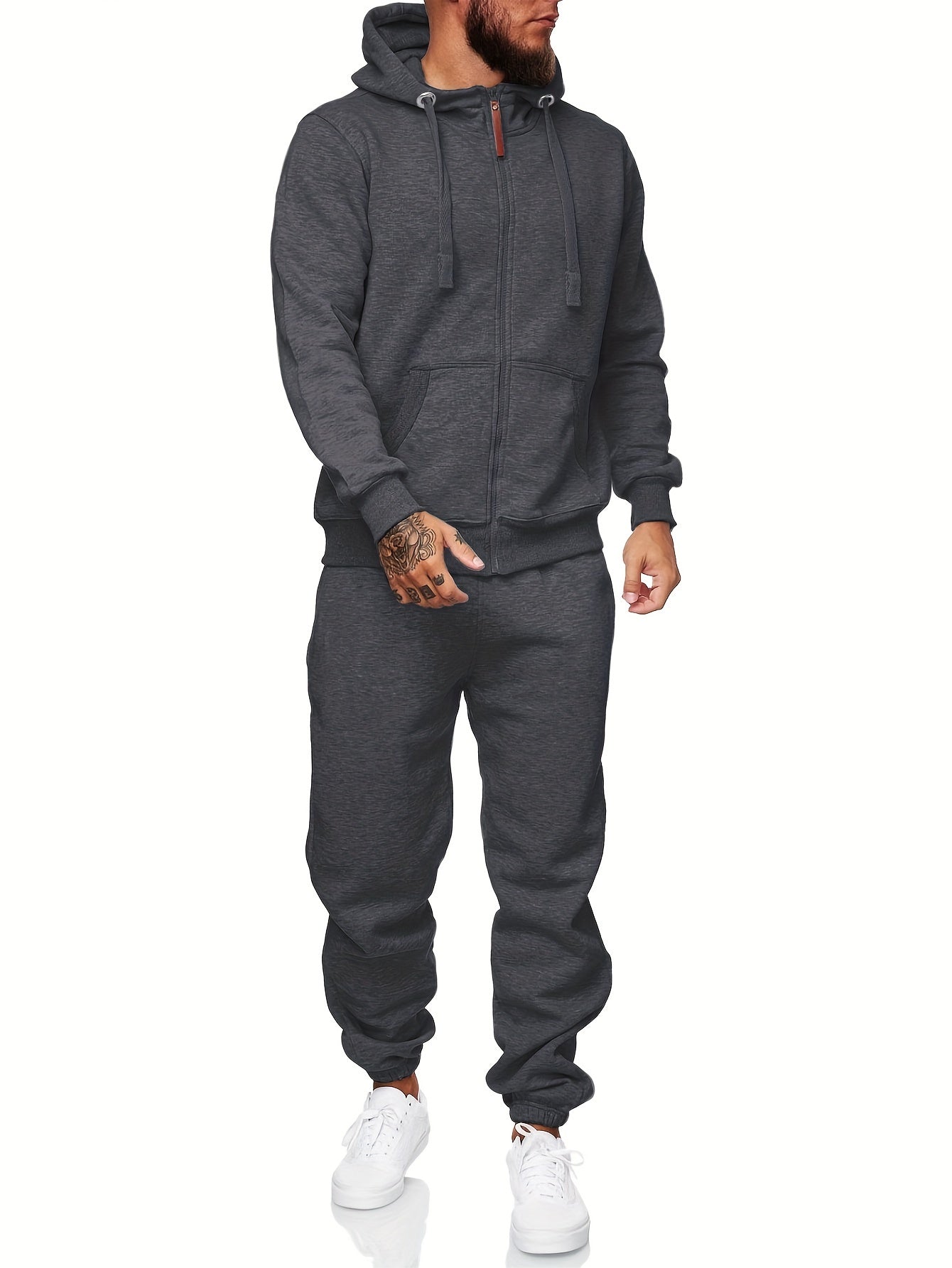 Sweatsuits For Men 2pcs Sets Men'S Tracksuit Set Leisure Suits Sweat Jackets Athletic Jogging Suits Casual Outfits - Revitalize Mind Body
