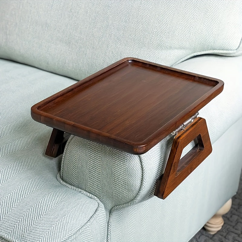 Brodark Couch Arm Table Clip On Tray For Sofa Living