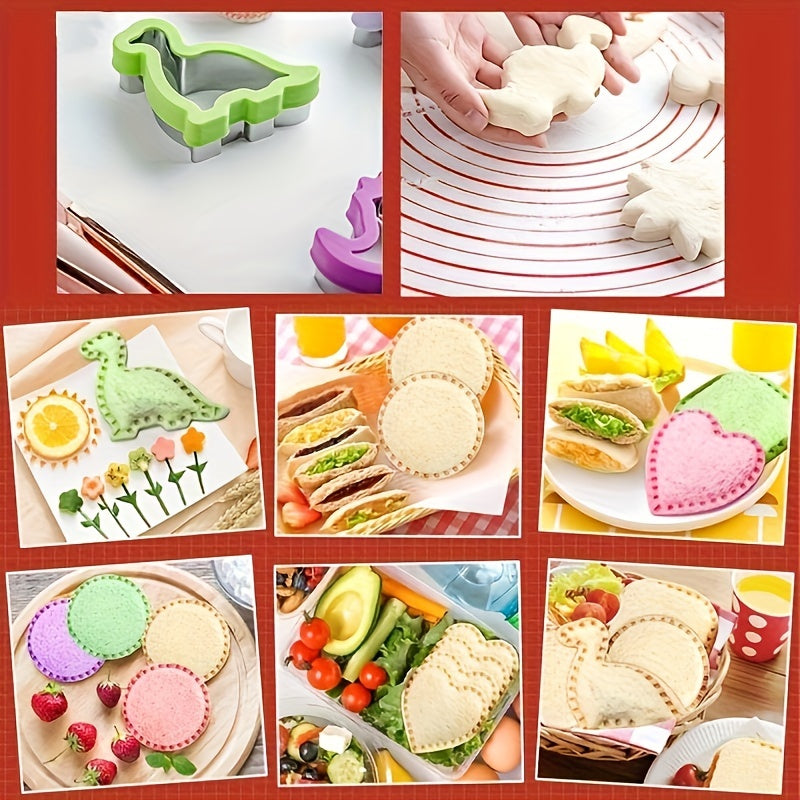 Mickey Dinosaur Sandwich Biscuit Mold and Sealer Set