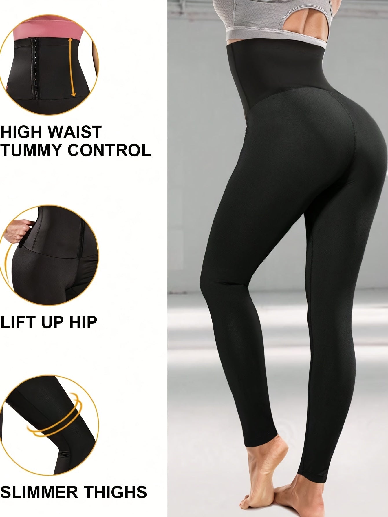 Nebility Women's Sauna Leggings High Waist Compression Fitness