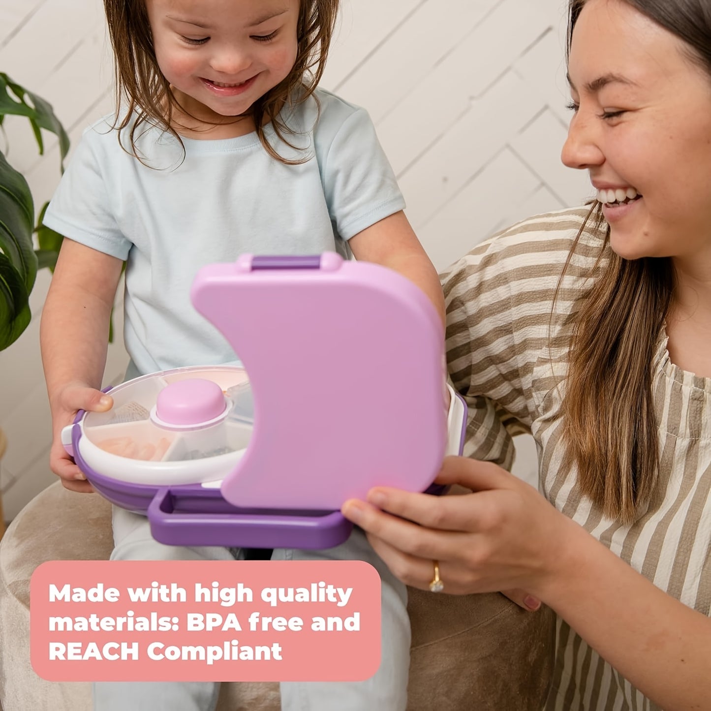 Faridabio 1pc Portable Tote Bag Rotating Lunch Box Picnic Snack Tray School With Lunch Box Picnic Camping Snacks Rotating Fruit Tray Sealed Dry Fruit Tray Moisture Resistant And Silicone Cleaning Brush - Revitalize Mind Body